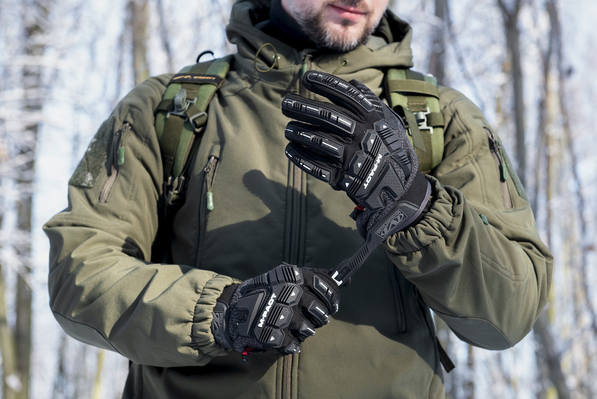 Gants tactique ColdWork M-Pact Mechanix Wear - Black/Grey
