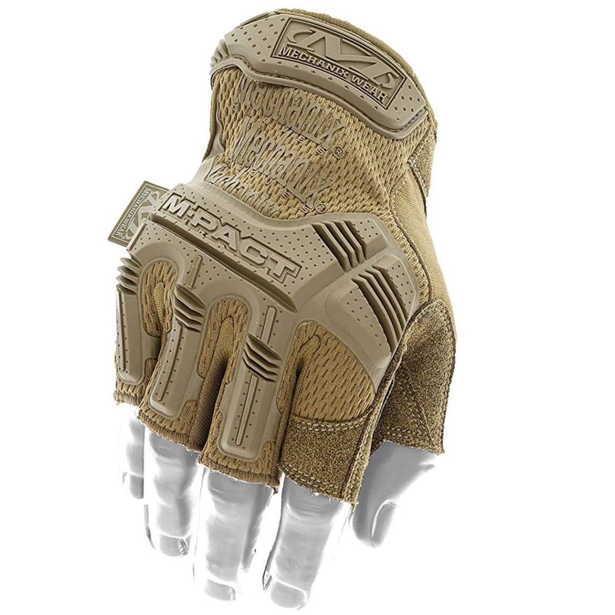 Gants tactique Wear M-Pact Fingerless Mechanix - Coyote