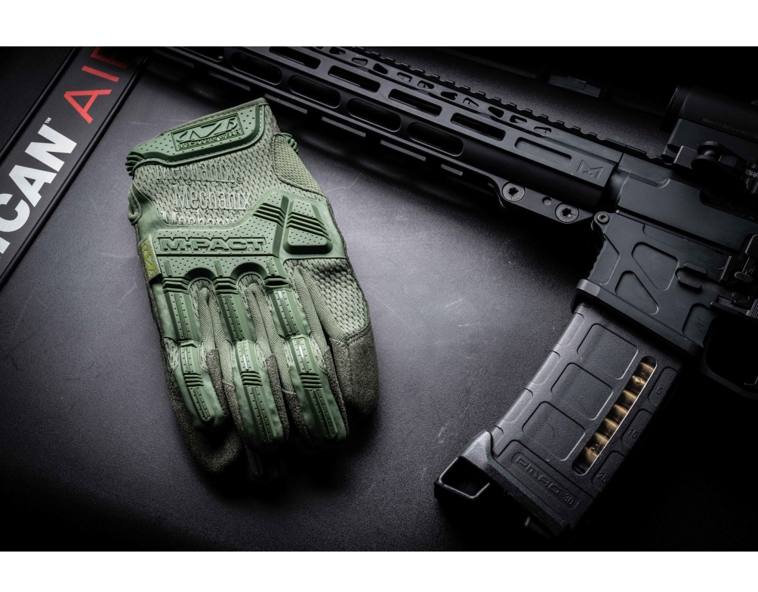 Gants tactique Wear M-Pact Mechanix - Olive Drab