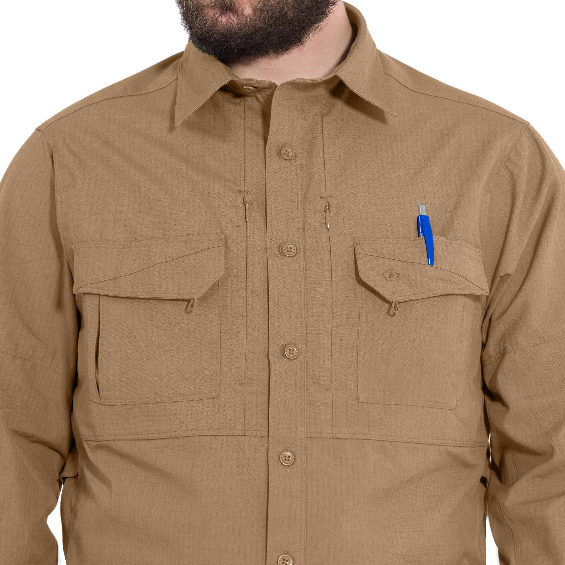 Chemise manches longues Plato Long Sleeve Pentagon - Coyote