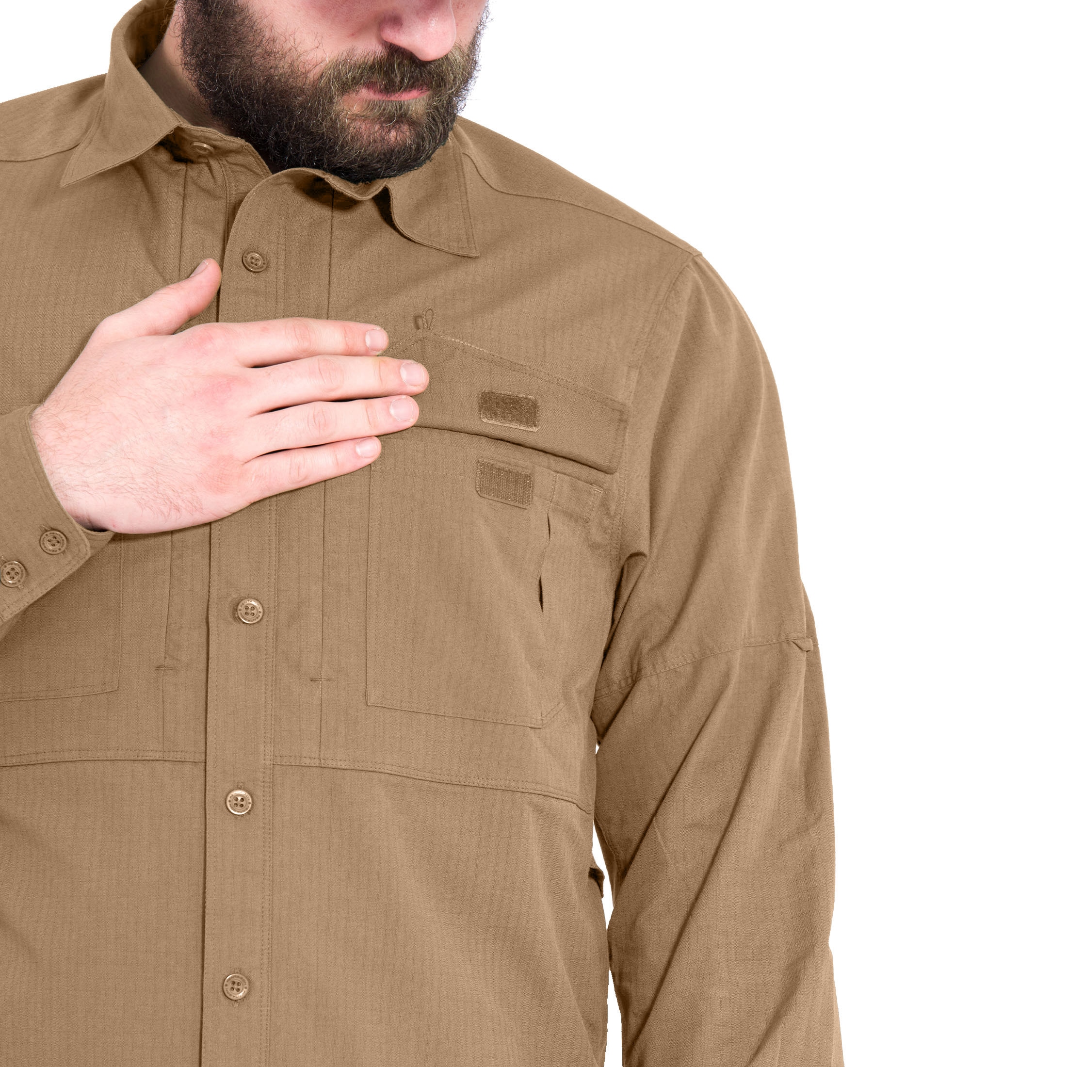 Chemise manches longues Plato Long Sleeve Pentagon - Coyote