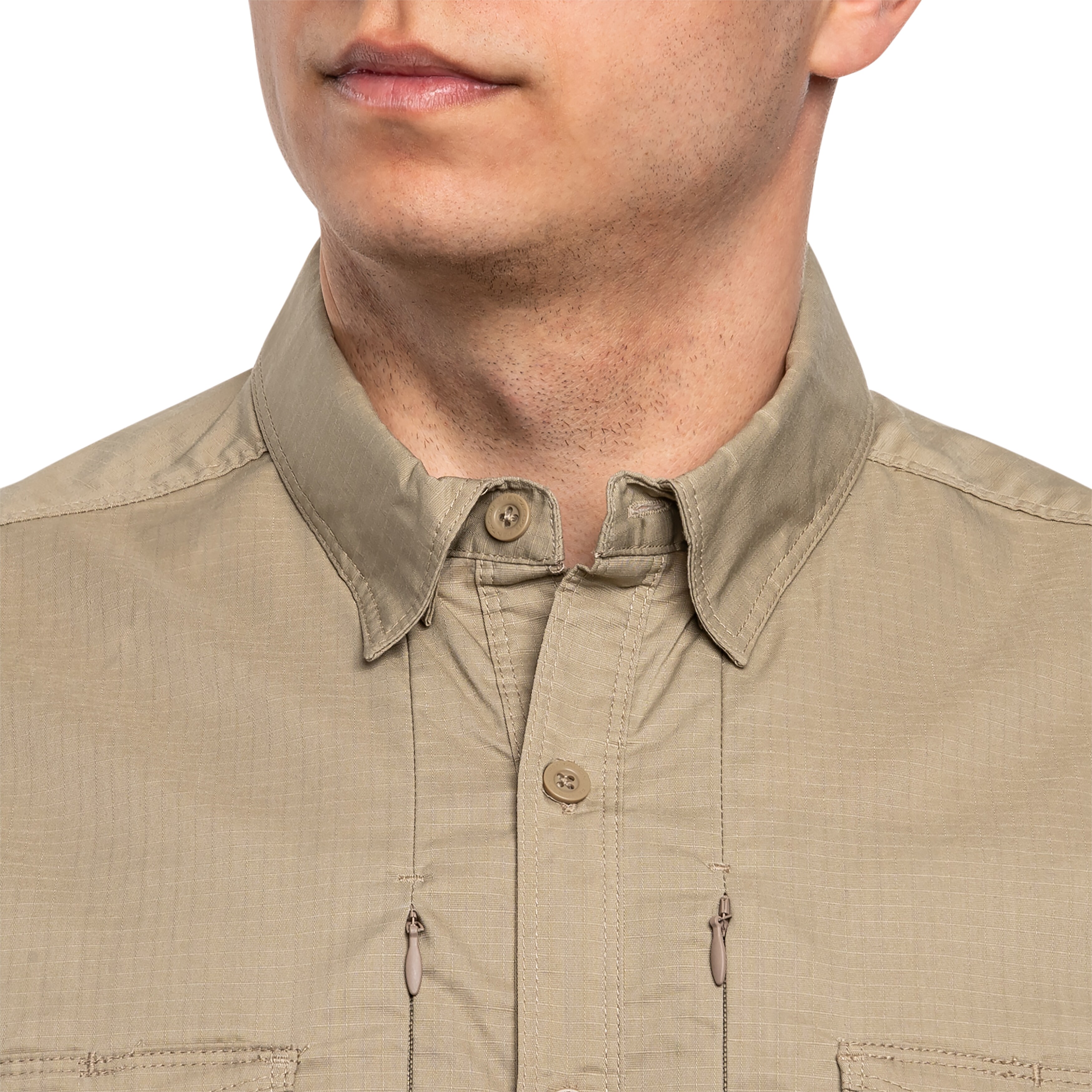 Chemise manches longues Plato Long Sleeve Pentagon - Khaki