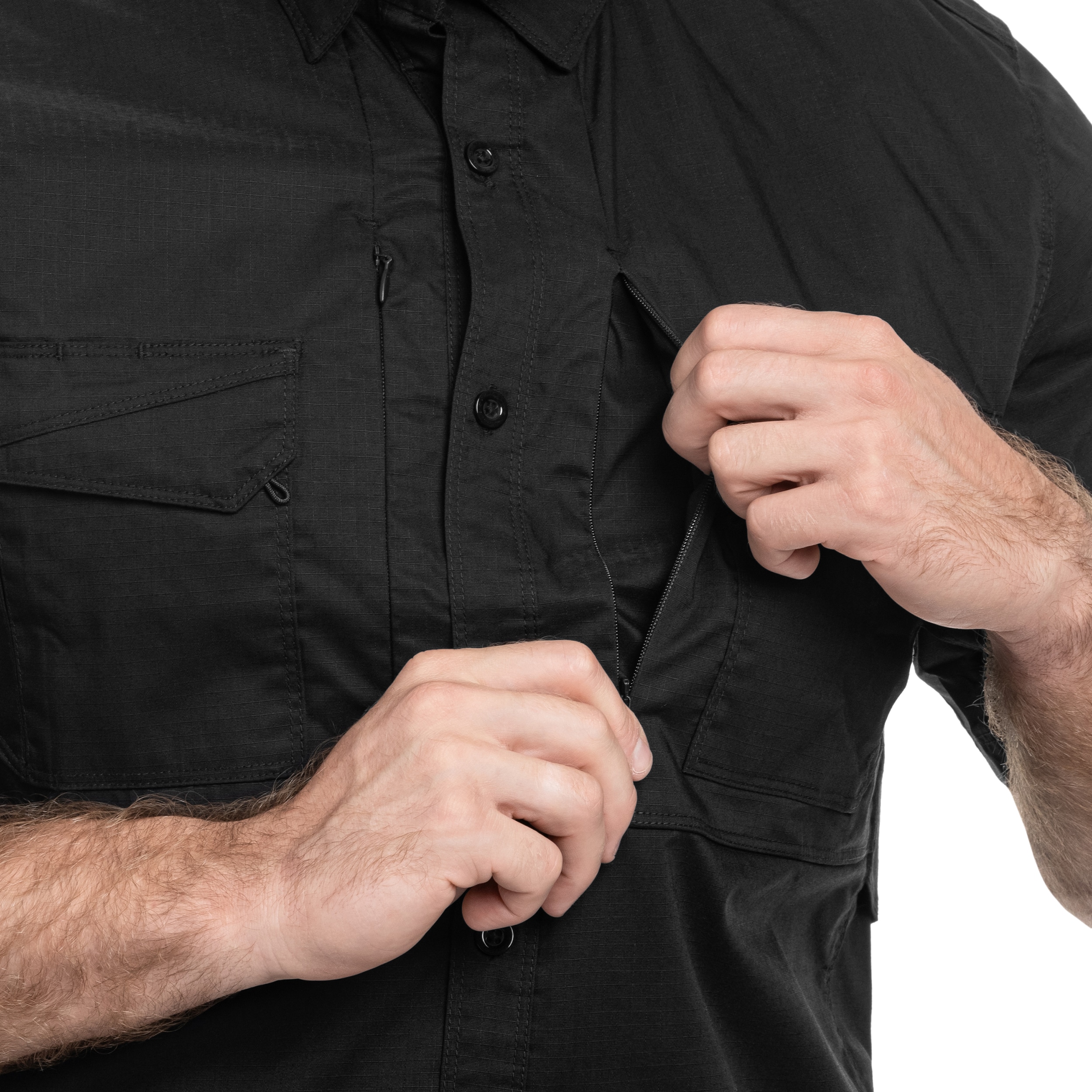 Chemise tactique Plato Short Sleeve Pentagon - Black