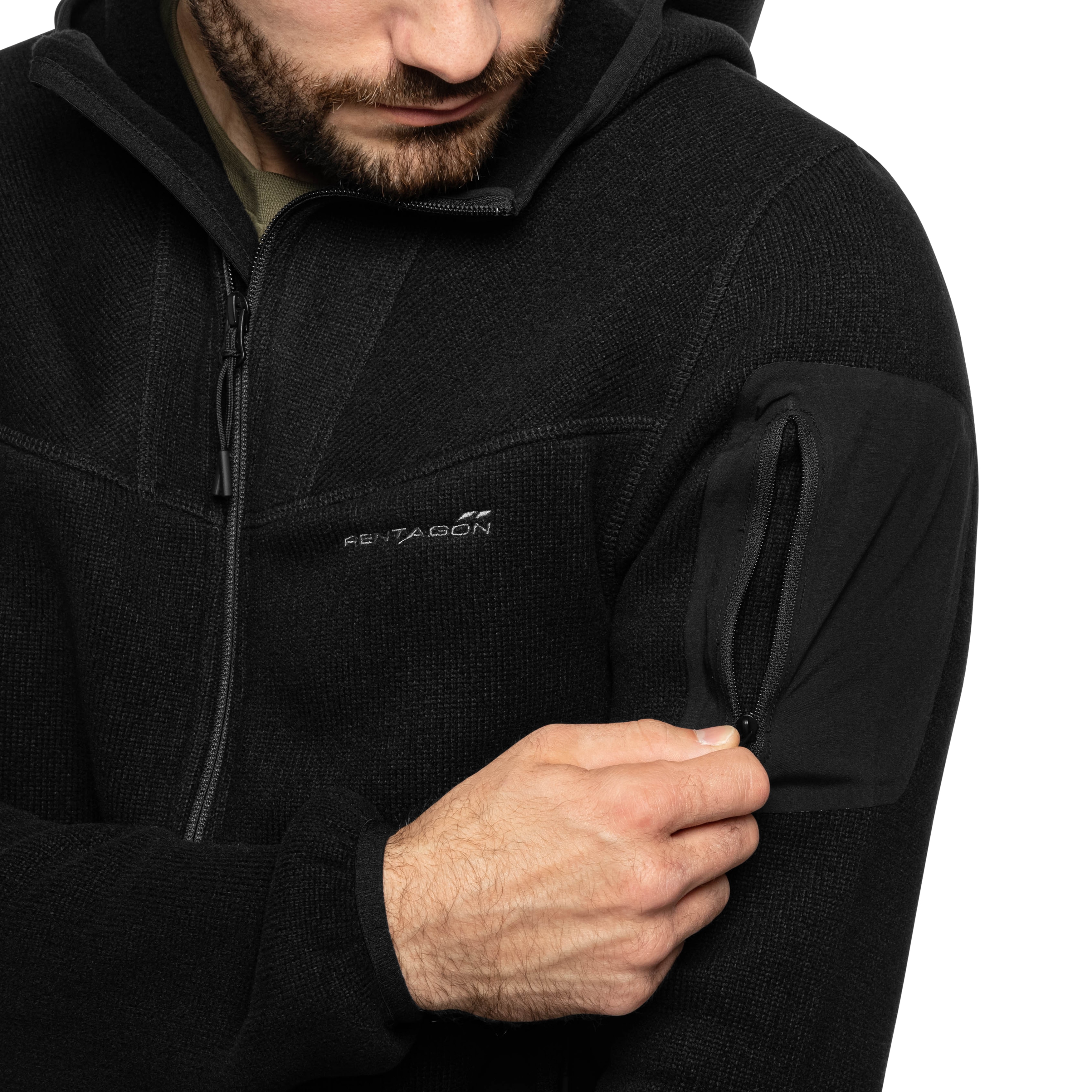 Sweat à capuche Falcon Pro Pentagon - Black