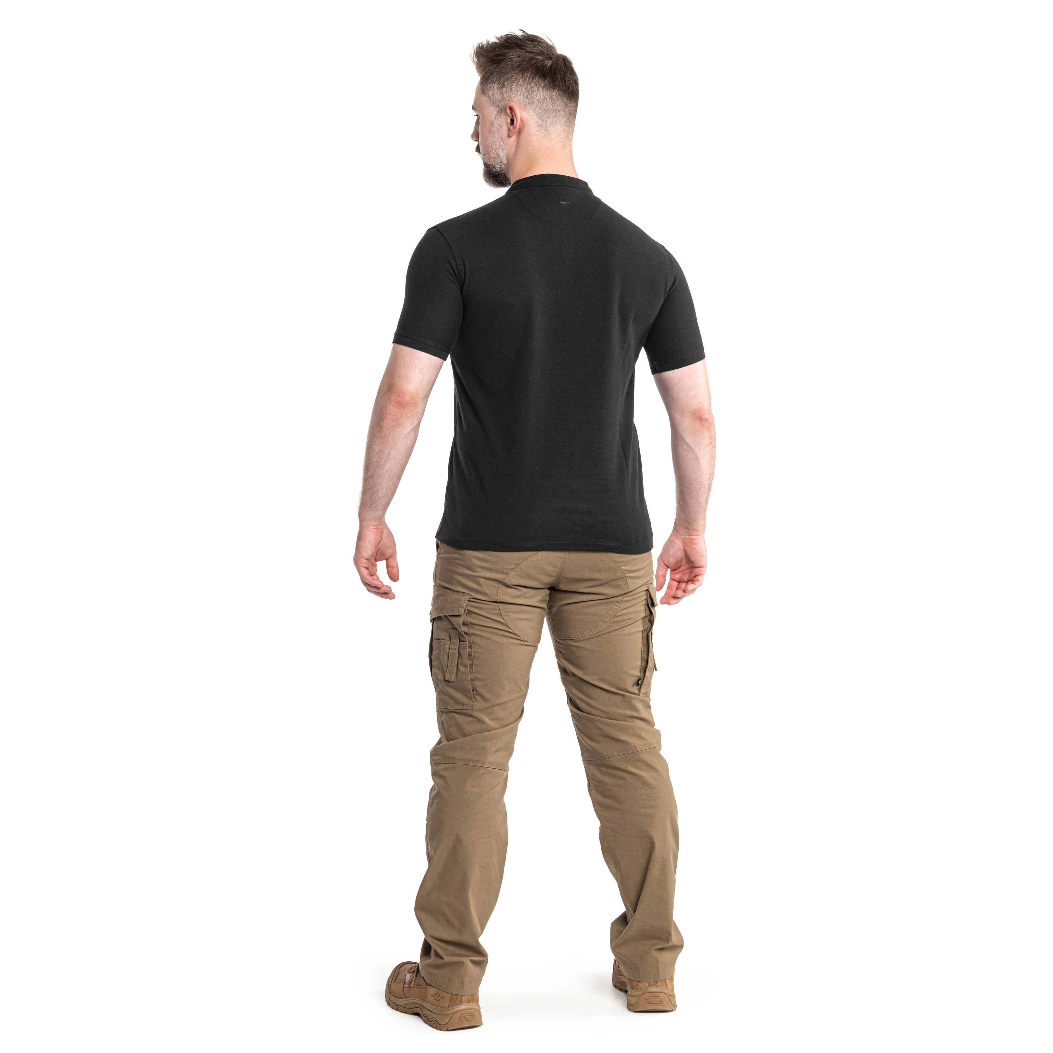 T-Shirt Levantes Henley Pentagon - Black