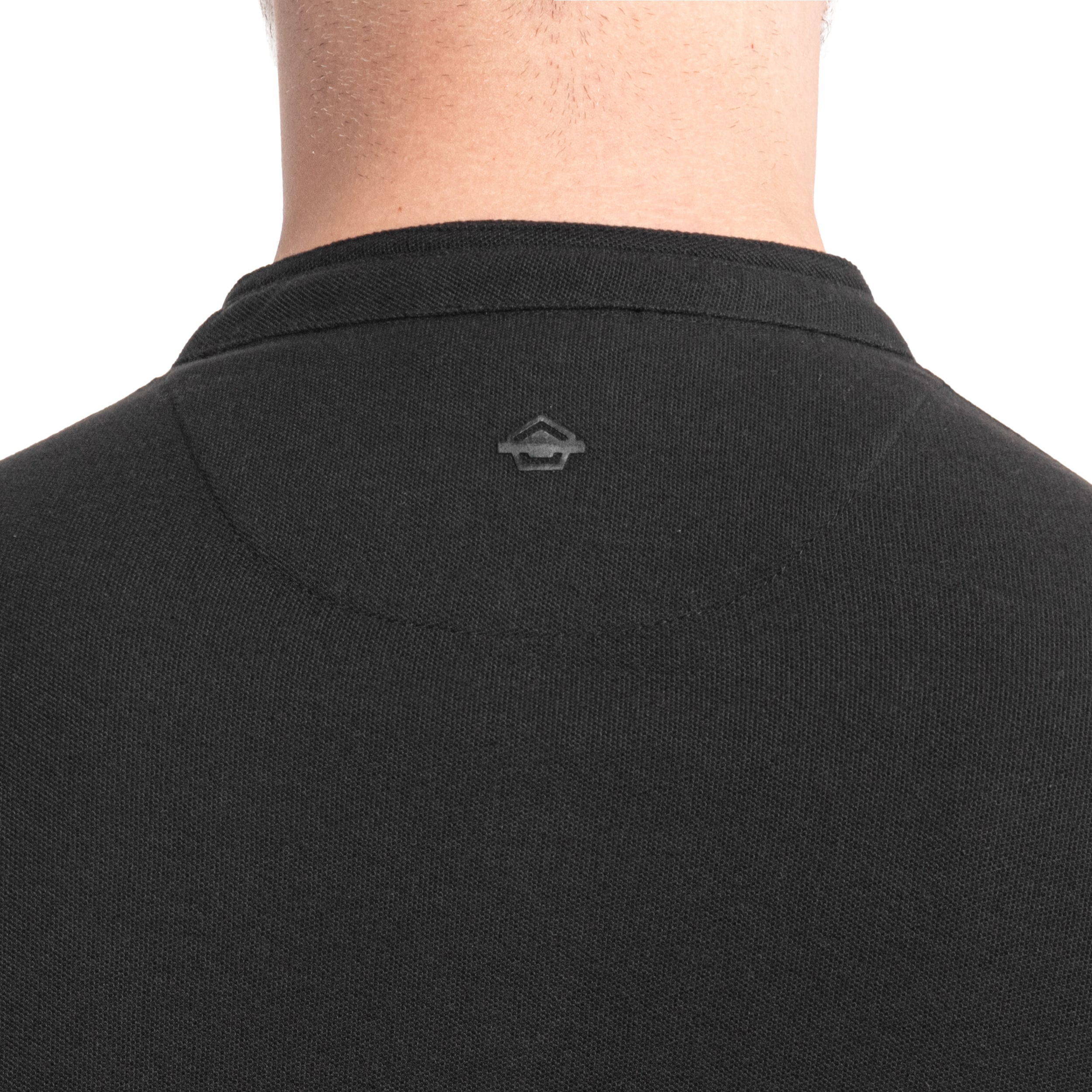 T-Shirt Levantes Henley Pentagon - Black