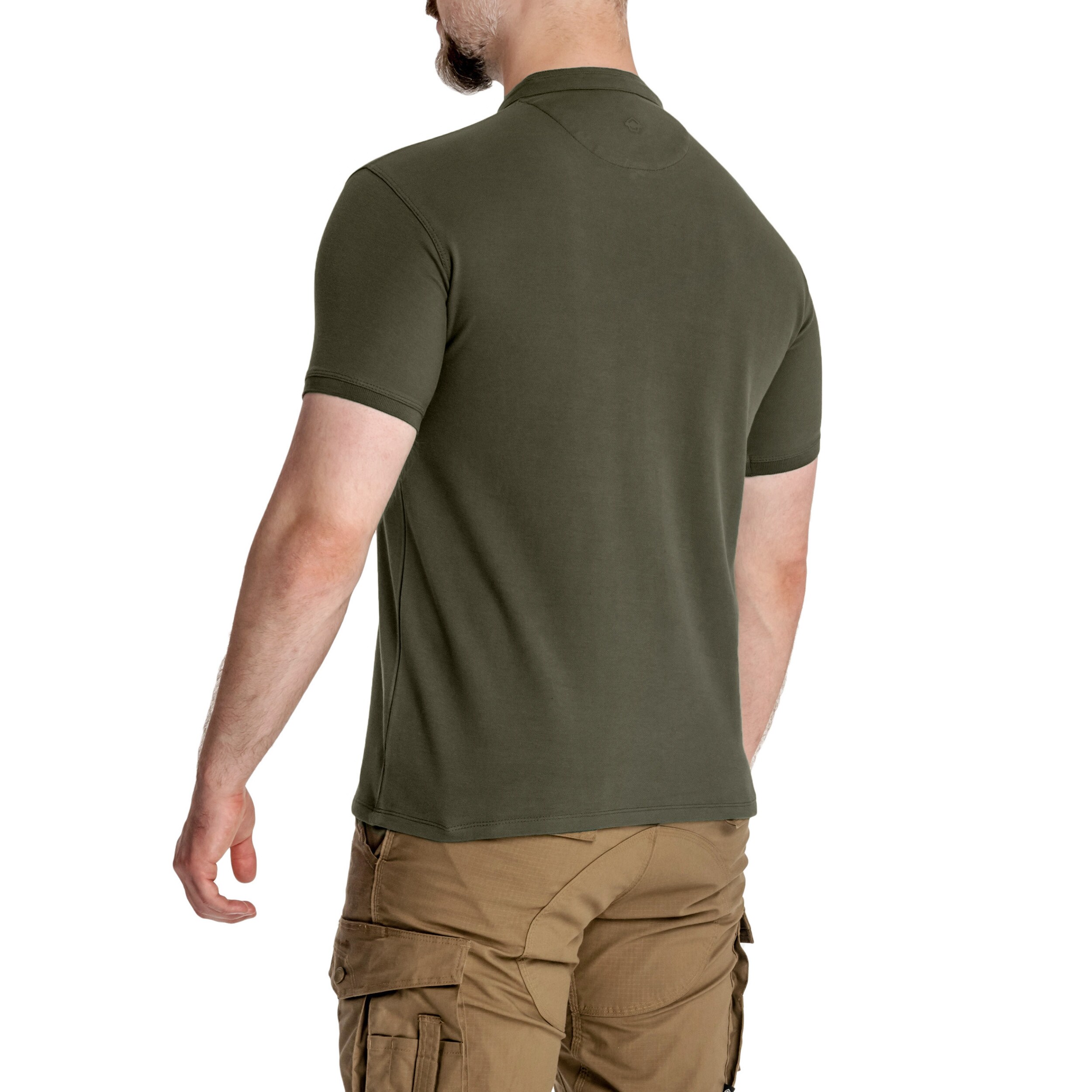 T-Shirt Levantes Henley Pentagon - Camo Green