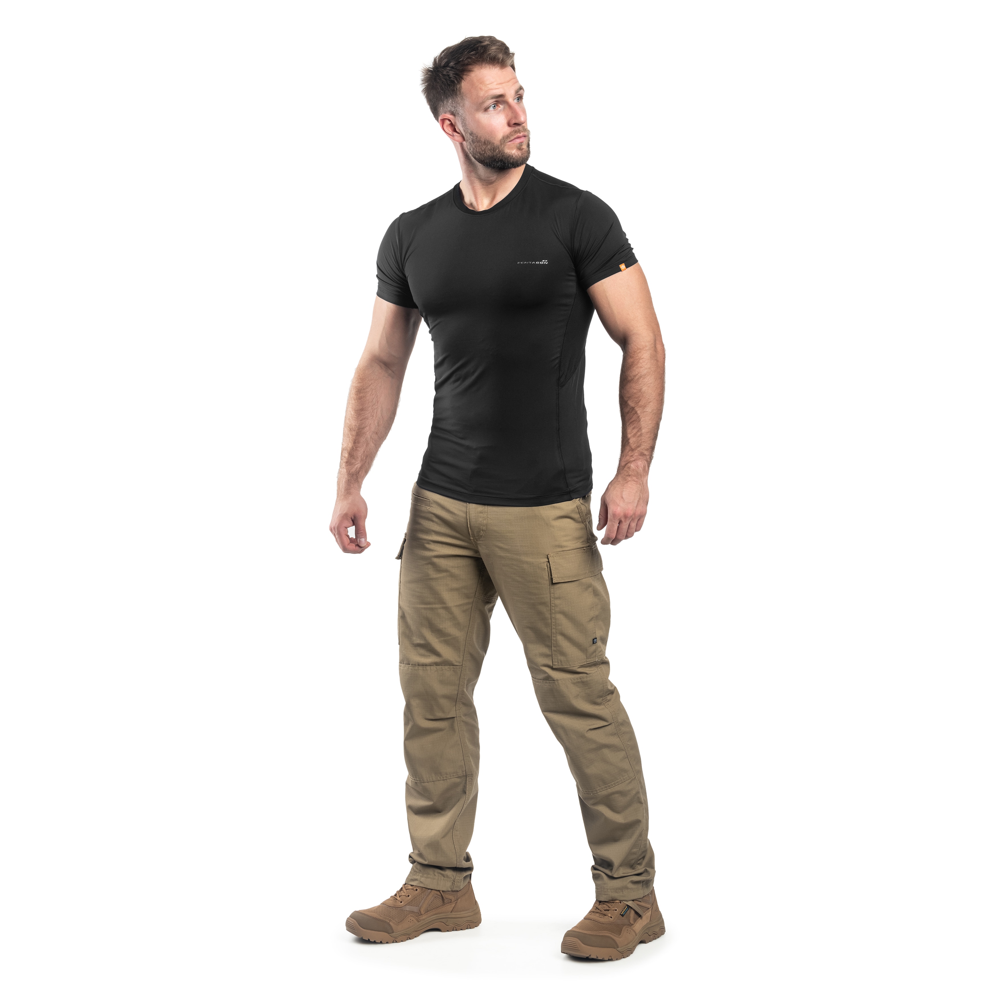 T-Shirt thermoactif Apollo Tac Fresh Pentagon - Black