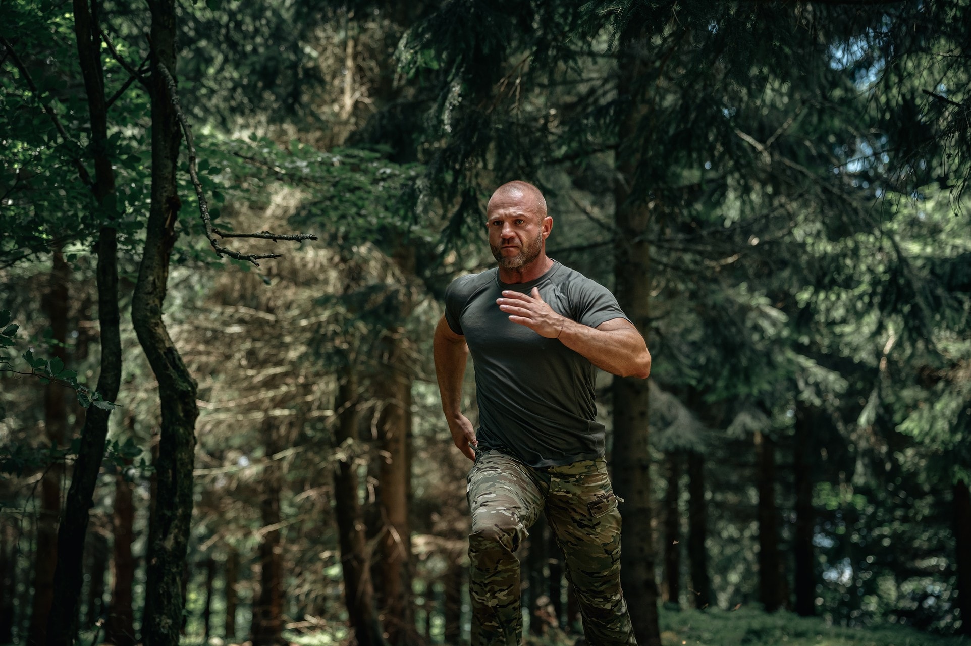 T-shirt thermique Body Shock Pentagon - Cinder Grey