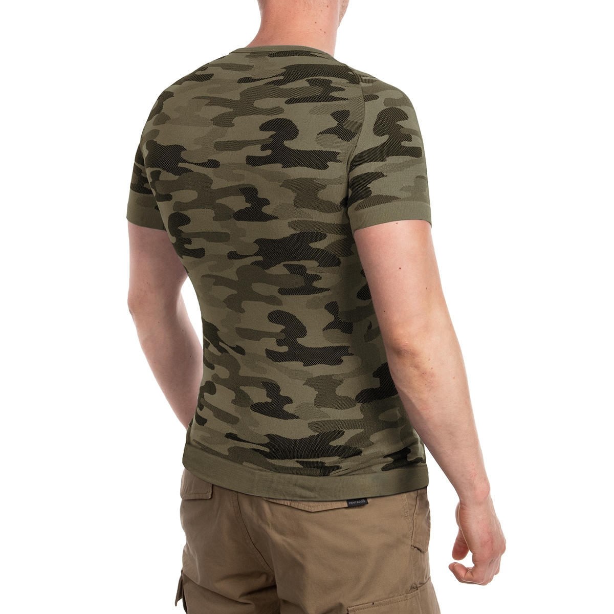 T-shirt thermoactif à manches courtes Thermo Active Sesto Senso - Camo Khaki
