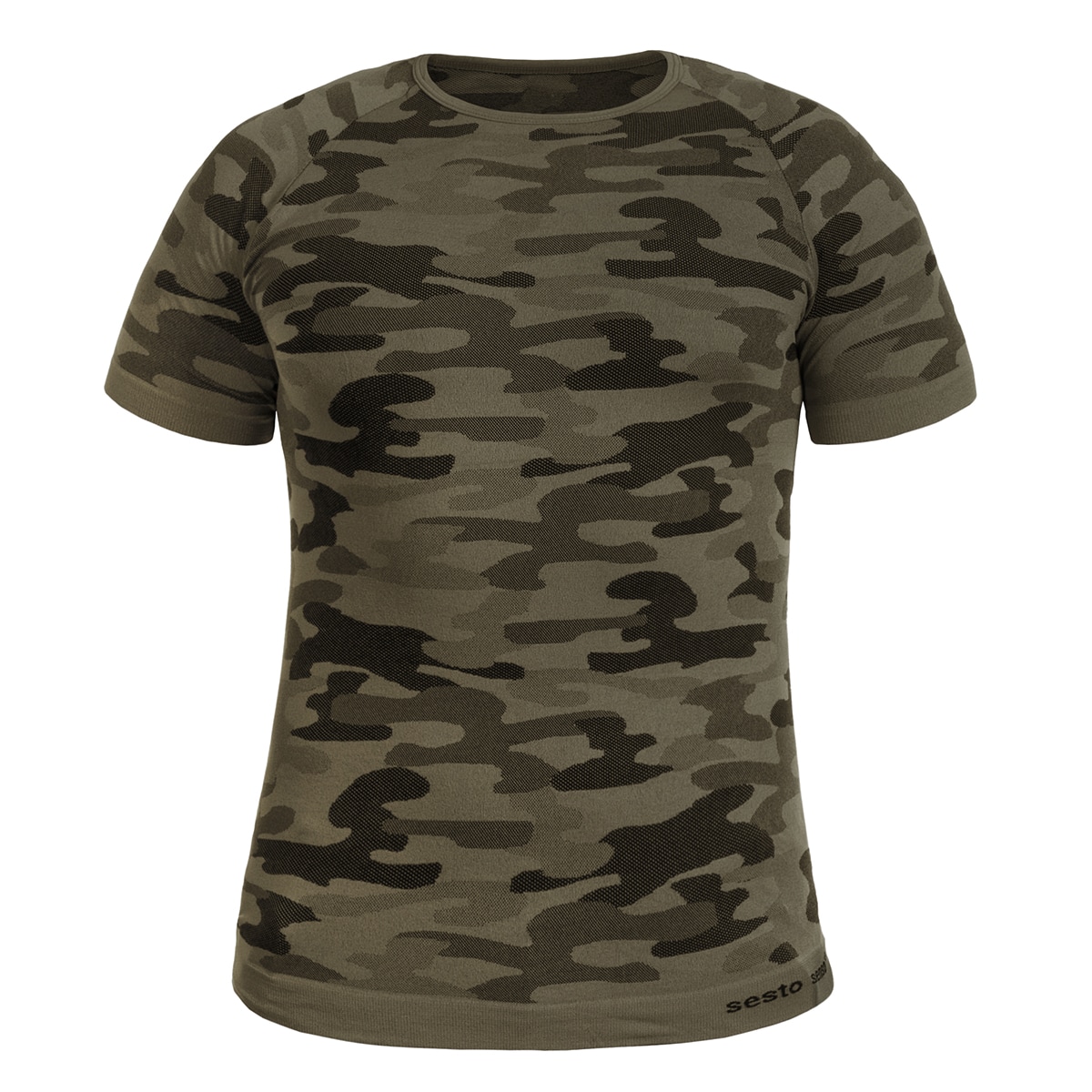 T-shirt thermoactif à manches courtes Thermo Active Sesto Senso - Camo Khaki