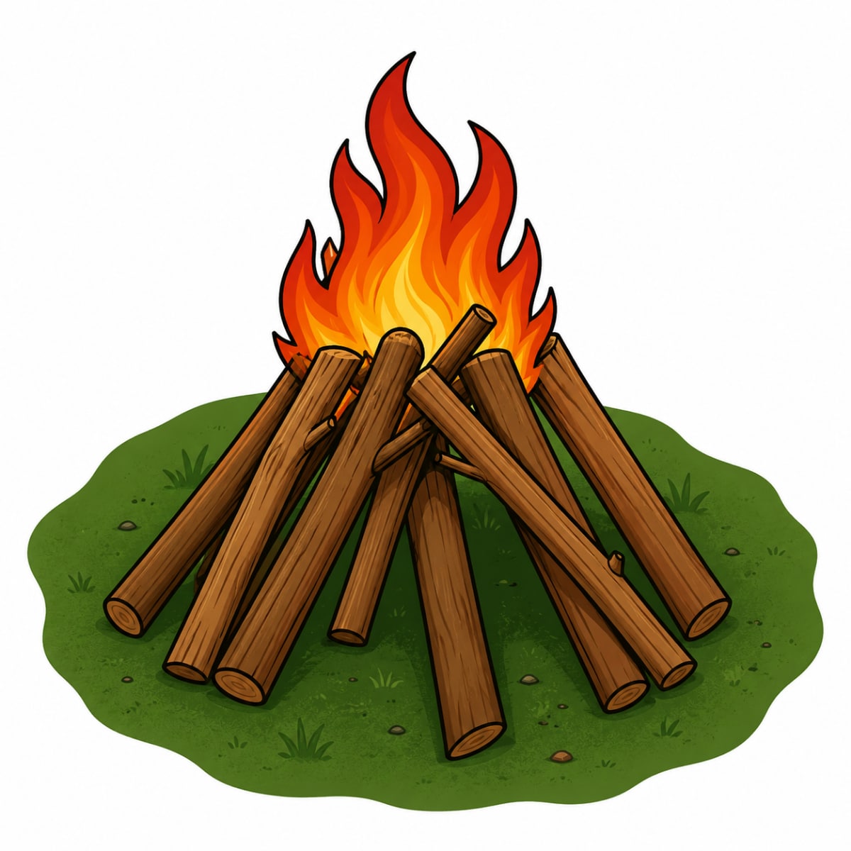 Allumer un feu de camp 1