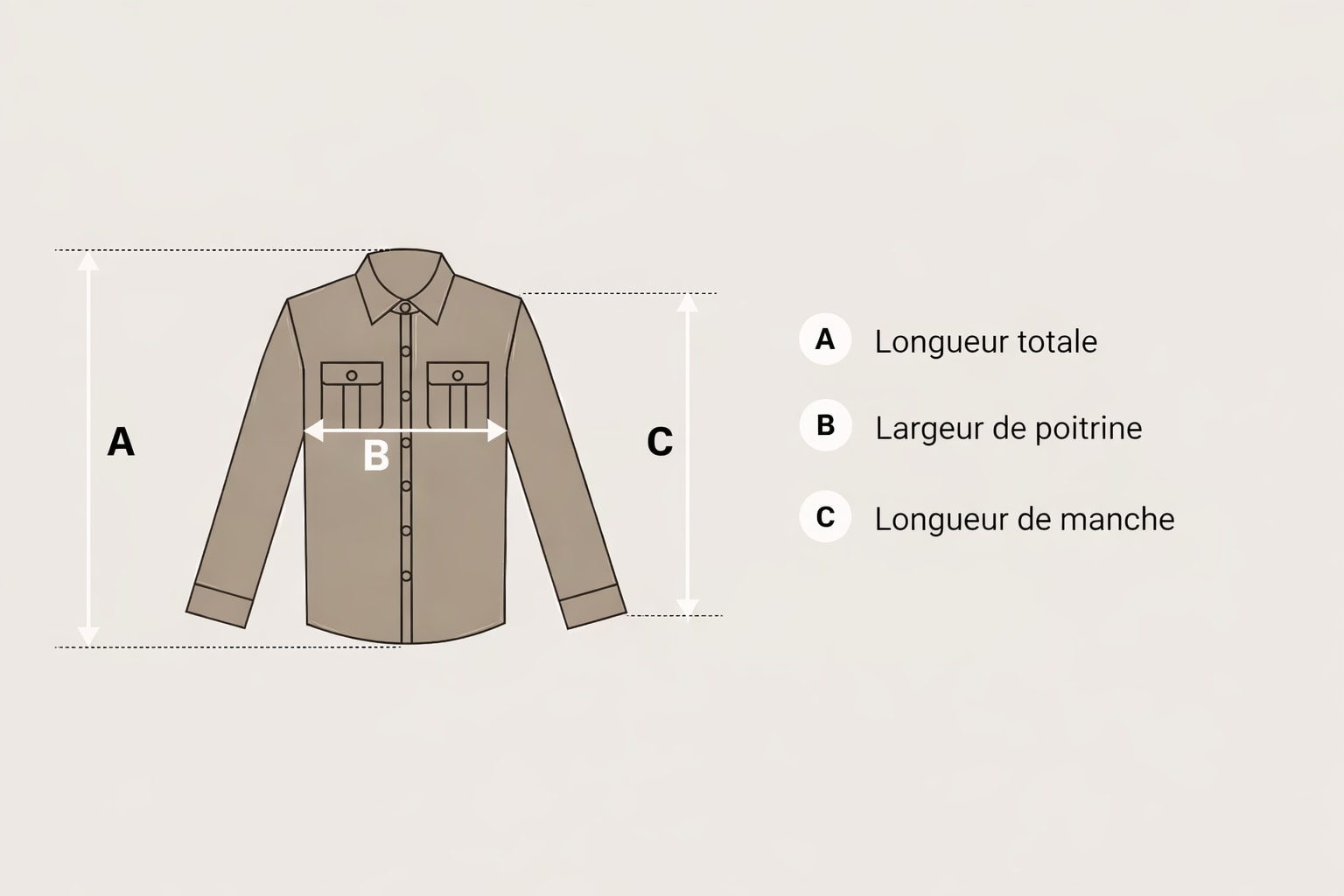 Mesure d'une chemise