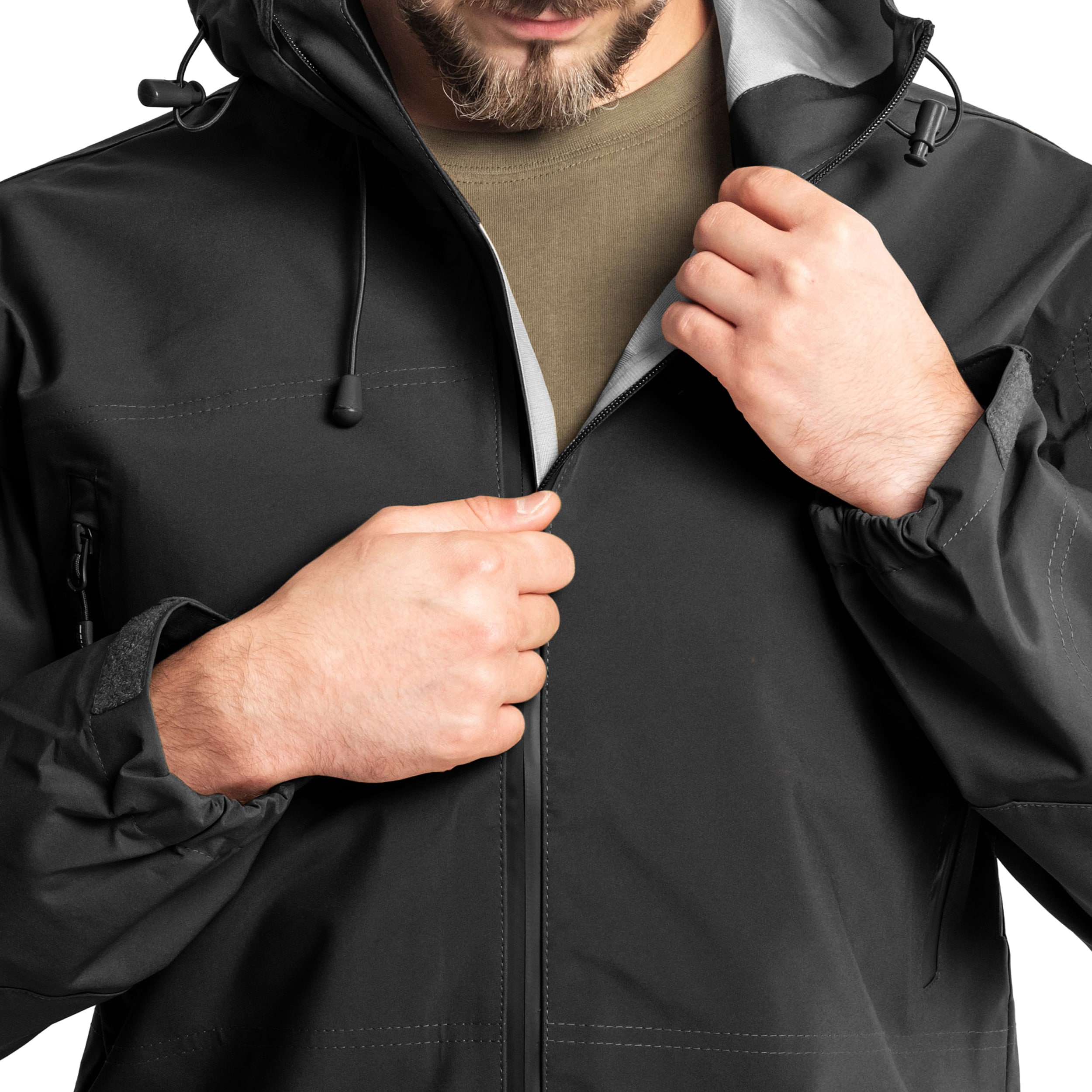 Texar ECWCS Hardshell Comodo kabát - Black