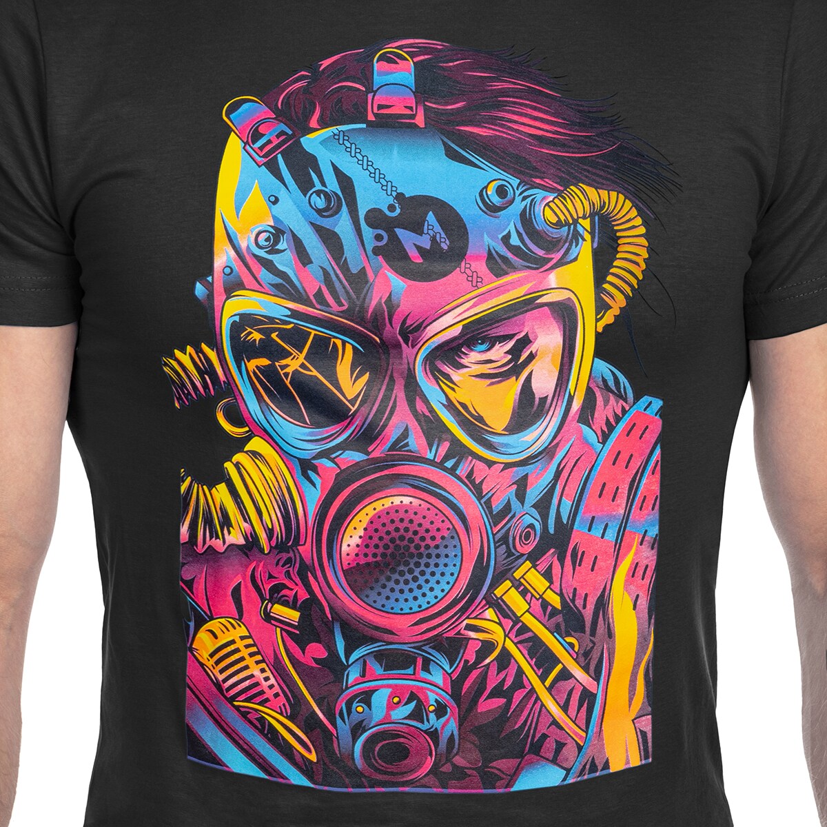 Voyovnik Cyberpunk T-shirt póló - Fekete