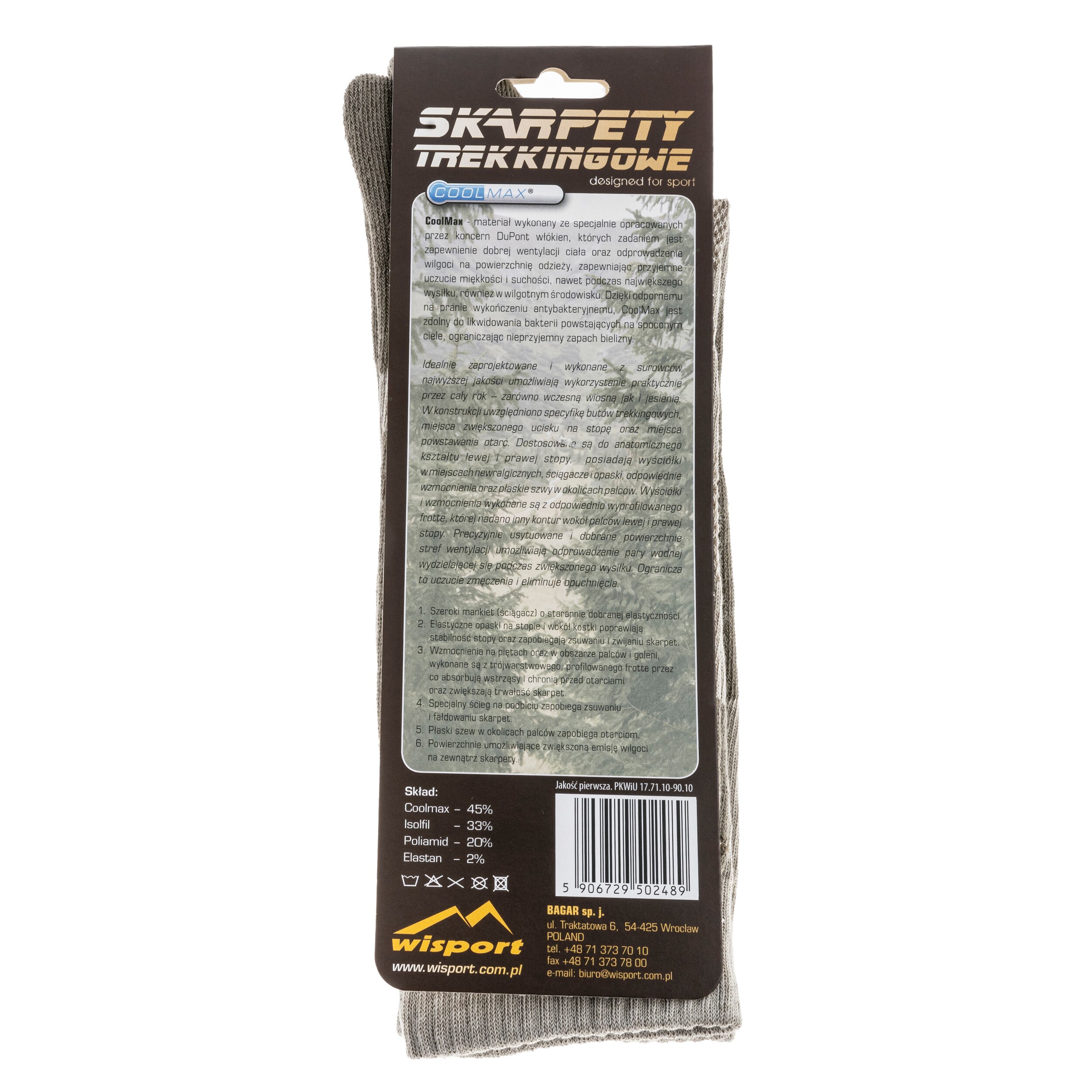 Wisport Trekking zokni - Beige/Sand