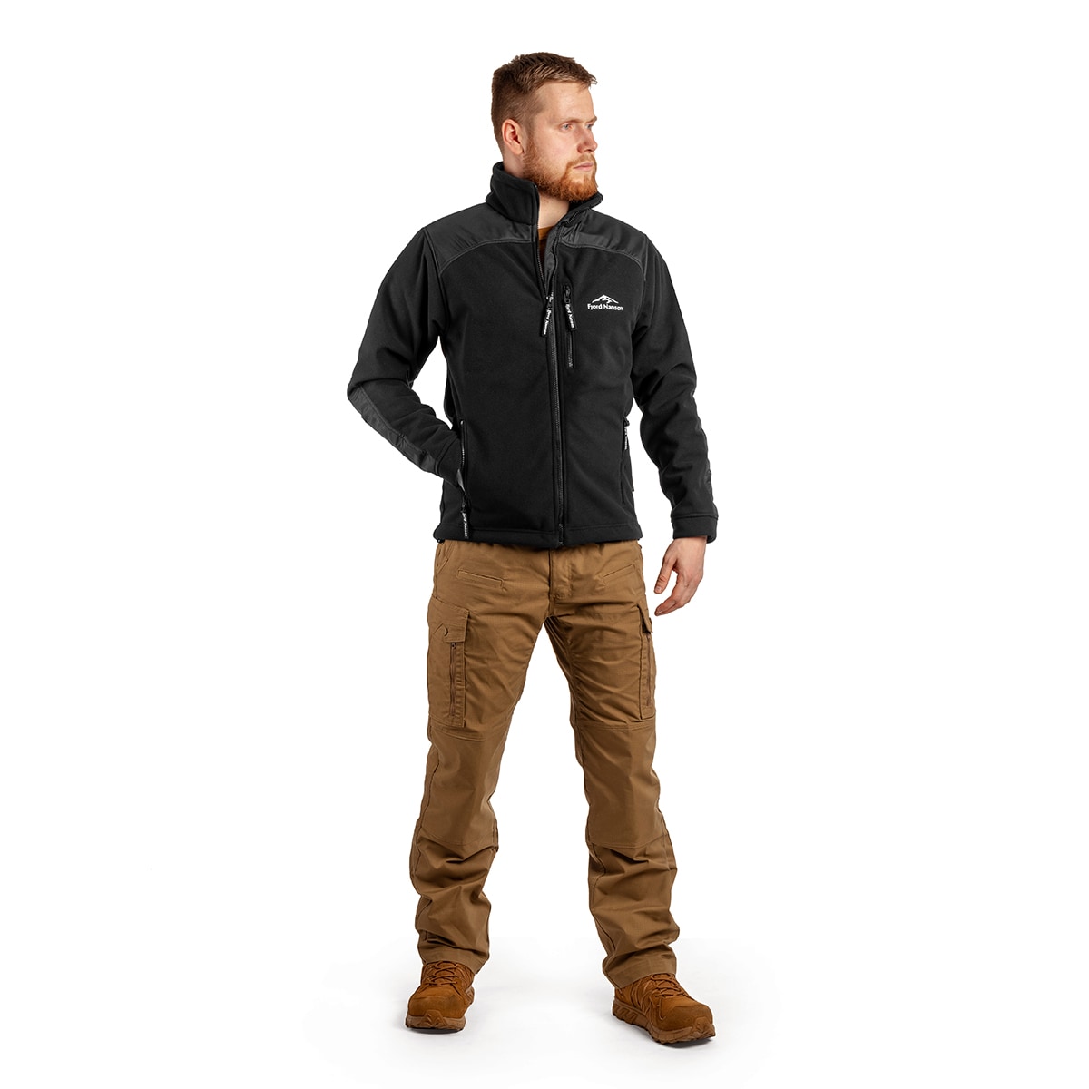 Fjord Nansen Storm X-Block polár pulóver - Black