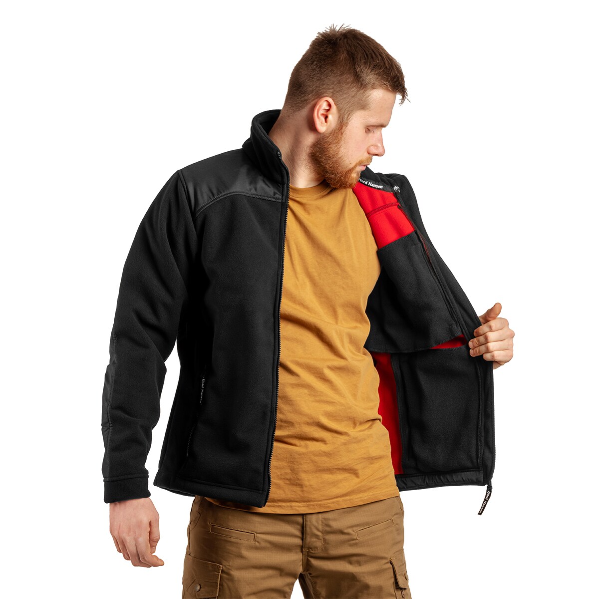 Fjord Nansen Storm X-Block polár pulóver - Black