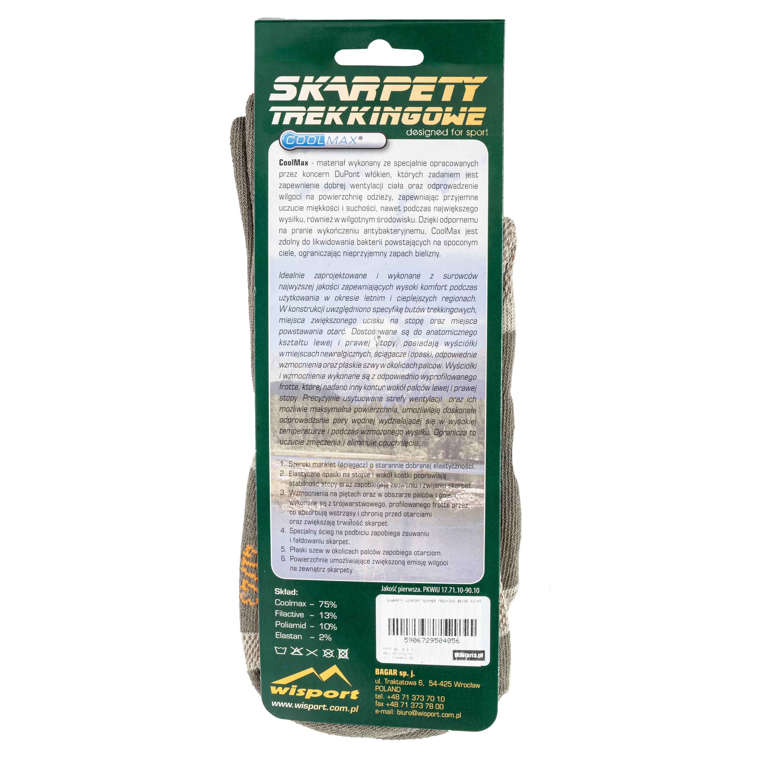 Wisport Summer Trekking zokni - Beige