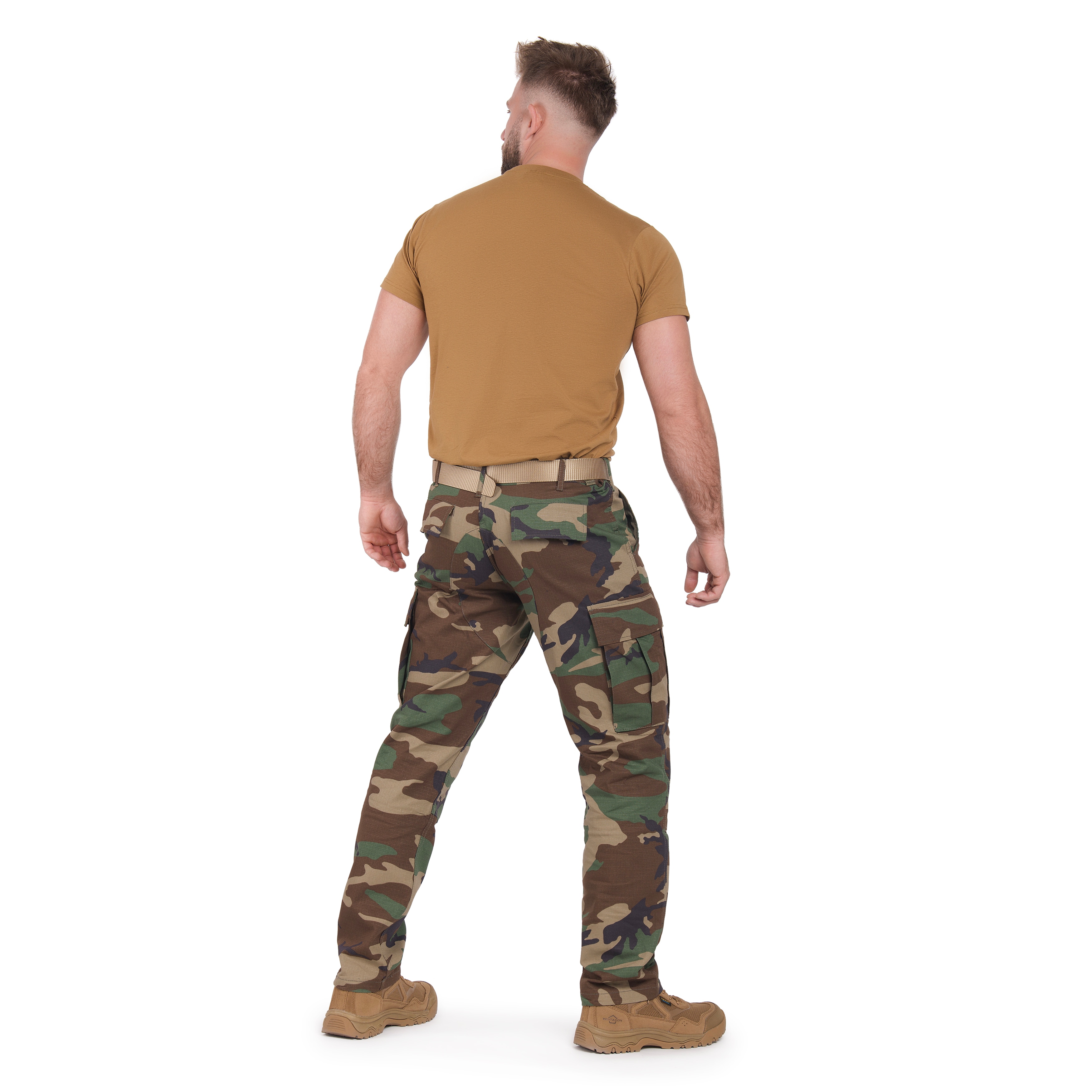 Mil-Tec Teesar Rip-Stop BDU Slim Fit katonai nadrág - Woodland