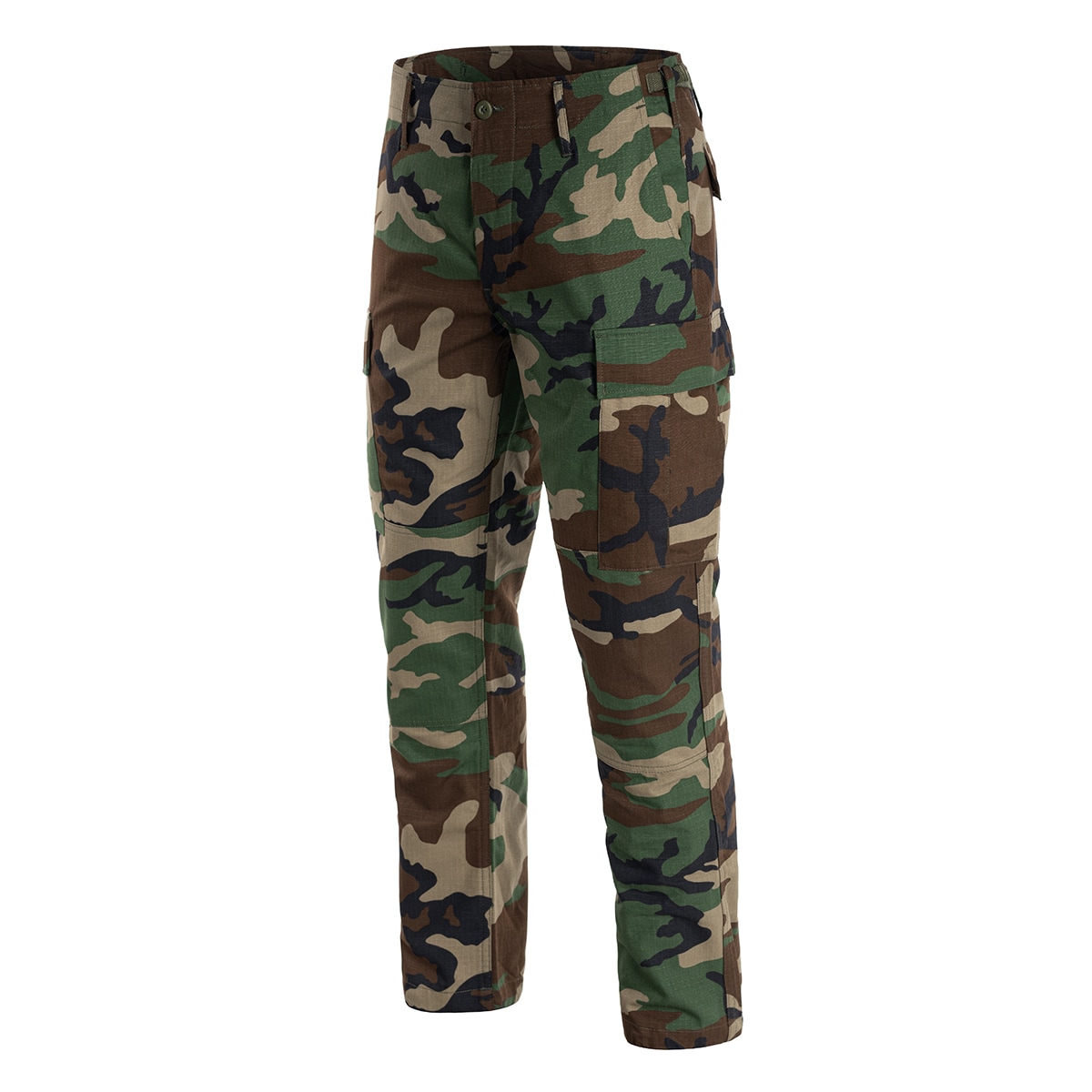 Mil-Tec Teesar Rip-Stop BDU Slim Fit katonai nadrág - Woodland