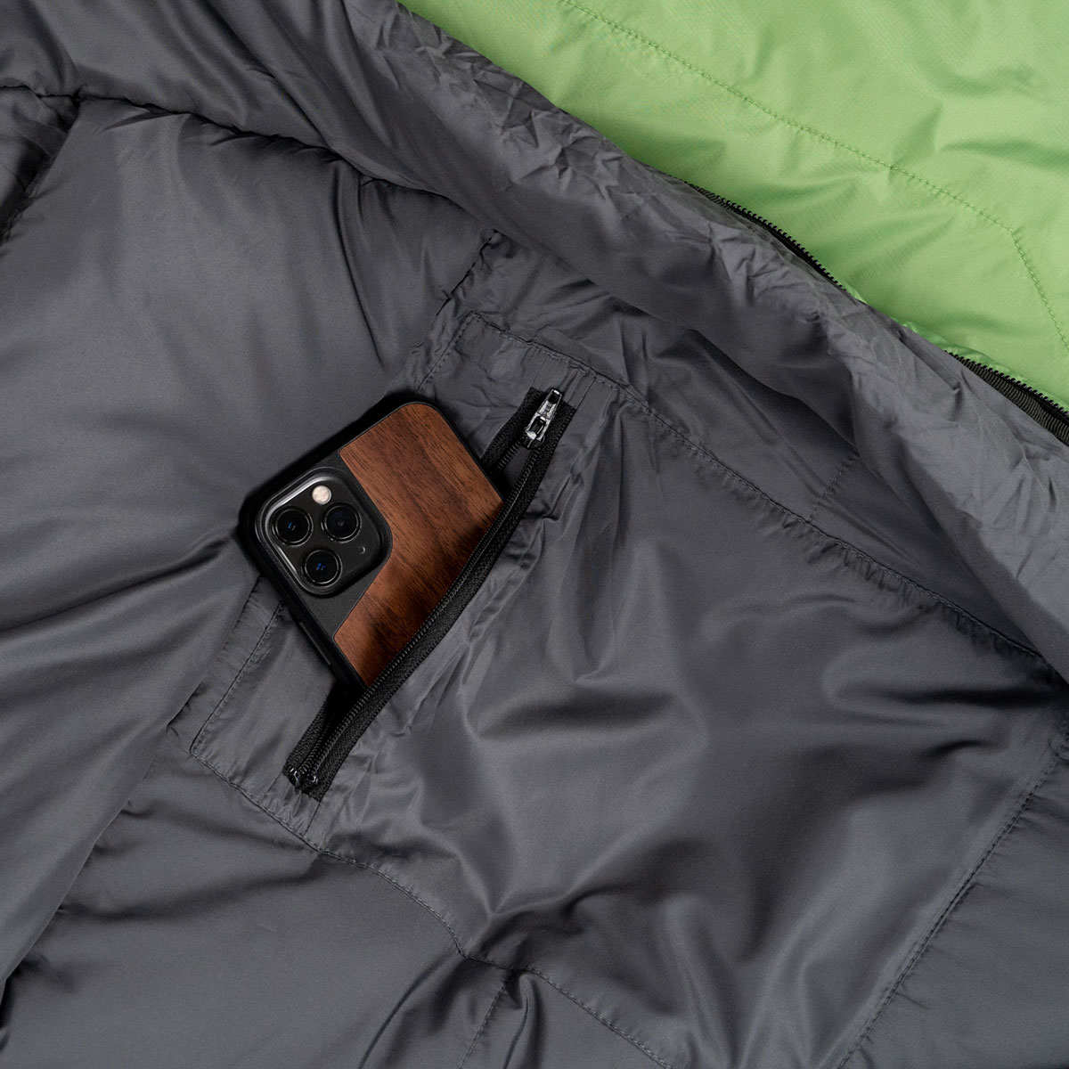 Alpinus Ultralight 850 hálózsák Zöld - bal