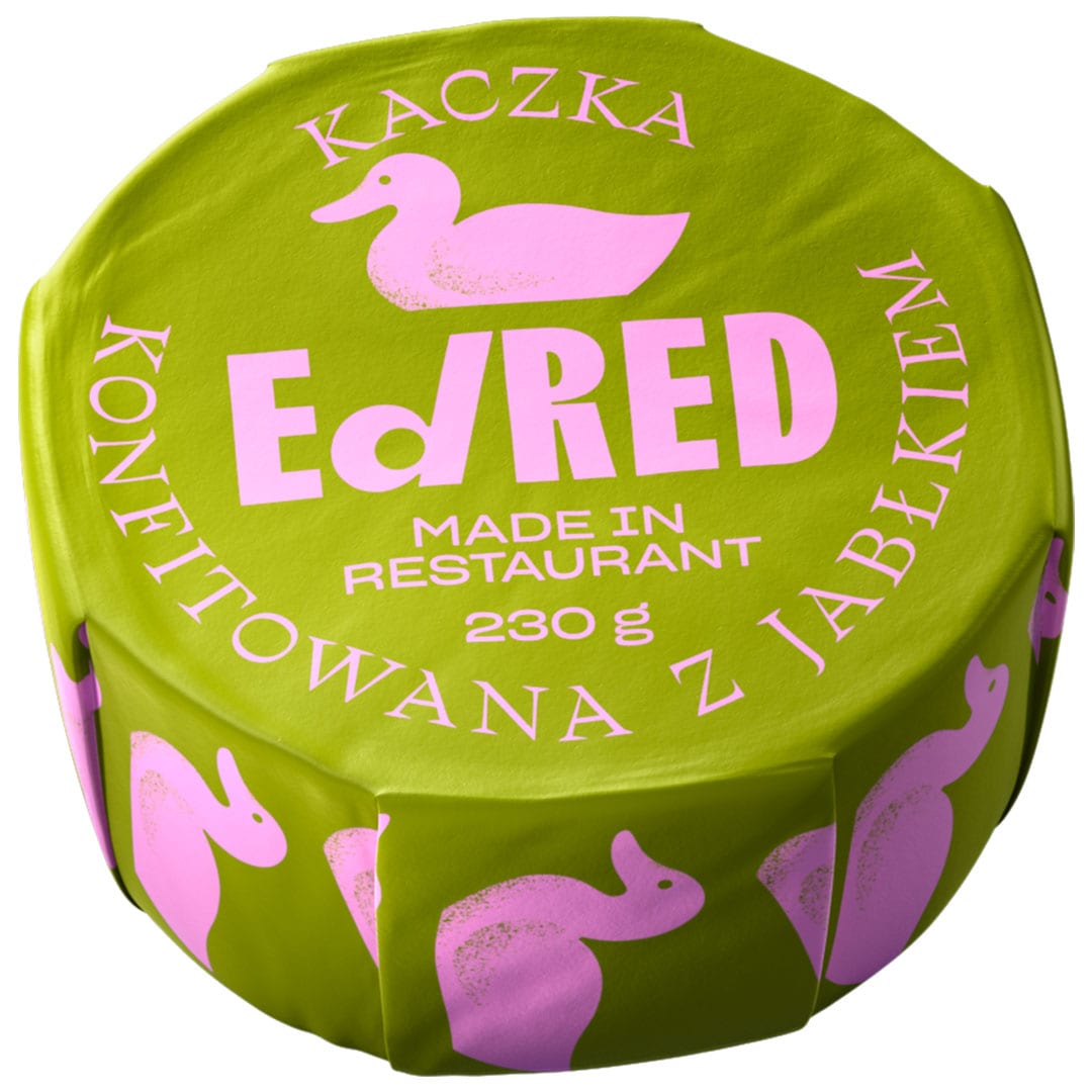 Ed Red konzerv - Konfitált kacsacomb almával 230 g