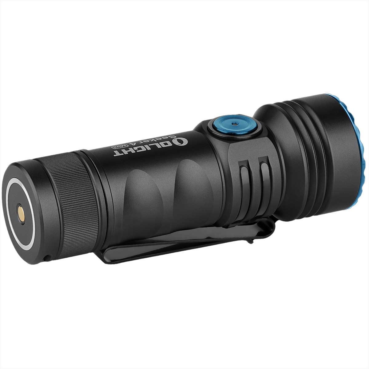 Olight Seeker 4 Mini Cool White taktikai zseblámpa Black - 1200 lumen