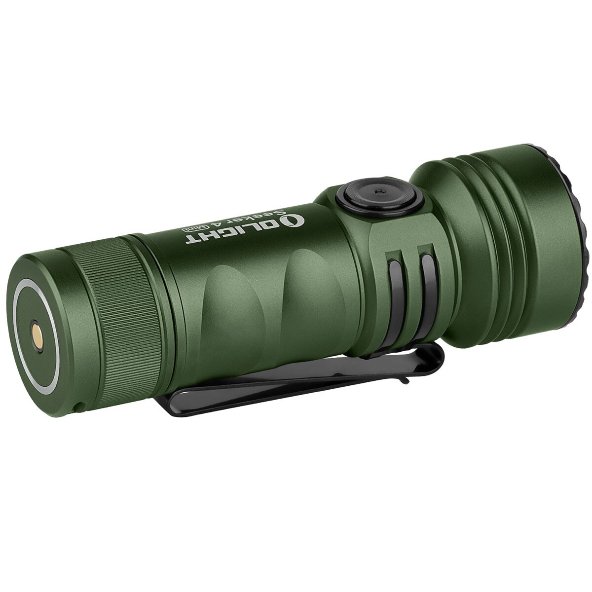 Olight Seeker 4 Mini Cool White taktikai zseblámpa OD Green - 1200 lumen