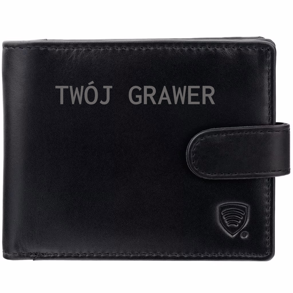 Koruma Smart RFID Block bőr pénztárca - Black