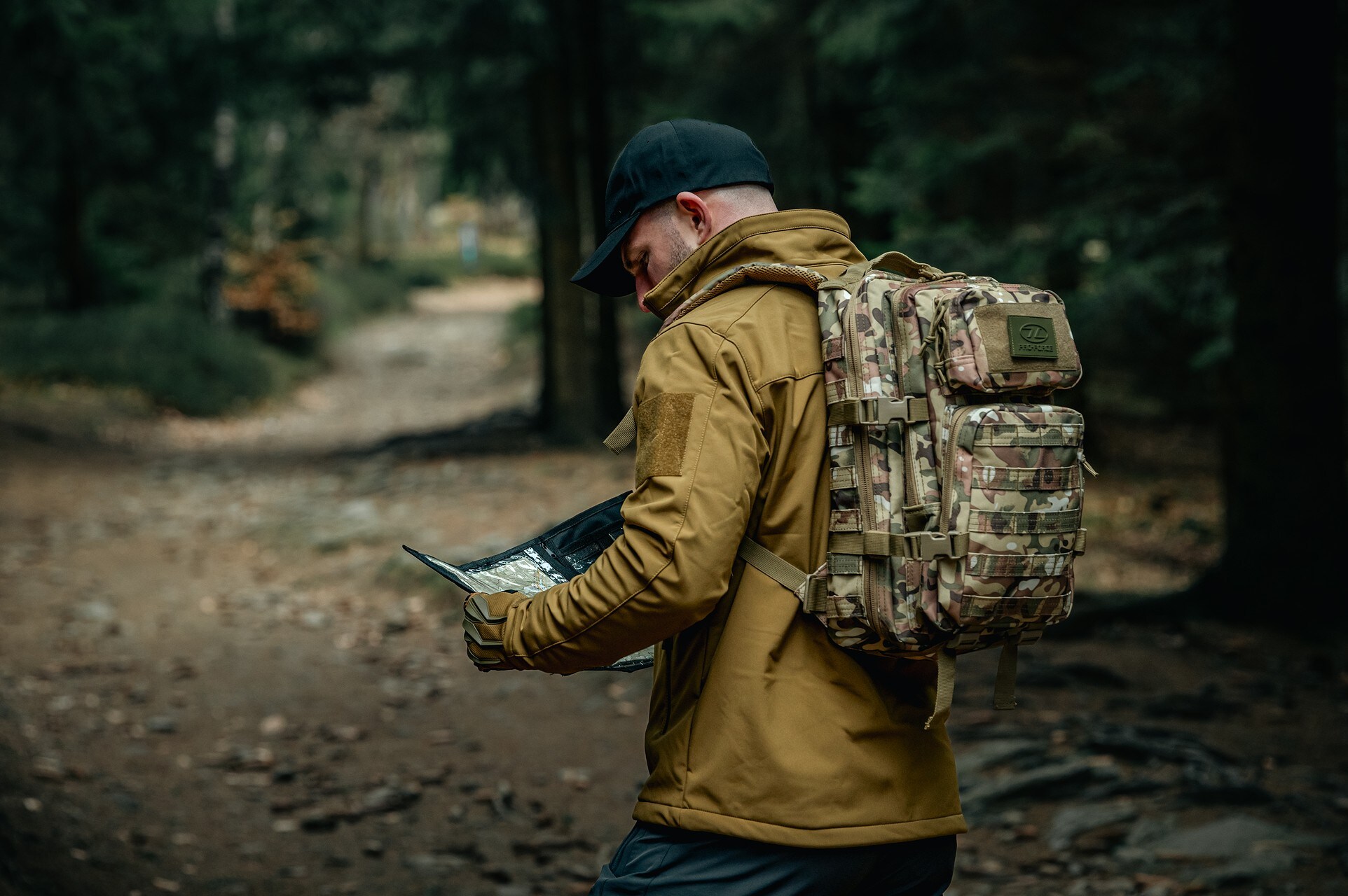 Highlander Outdoor Odin Softshell kabát - Tan