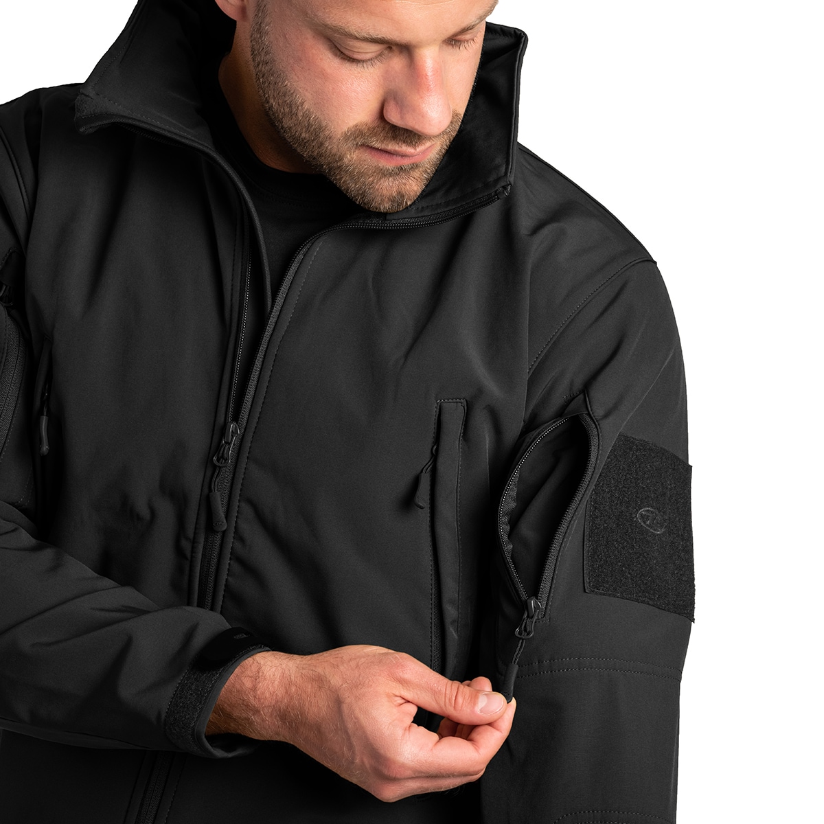 Highlander Forces Tactical Softshell kabát - Black