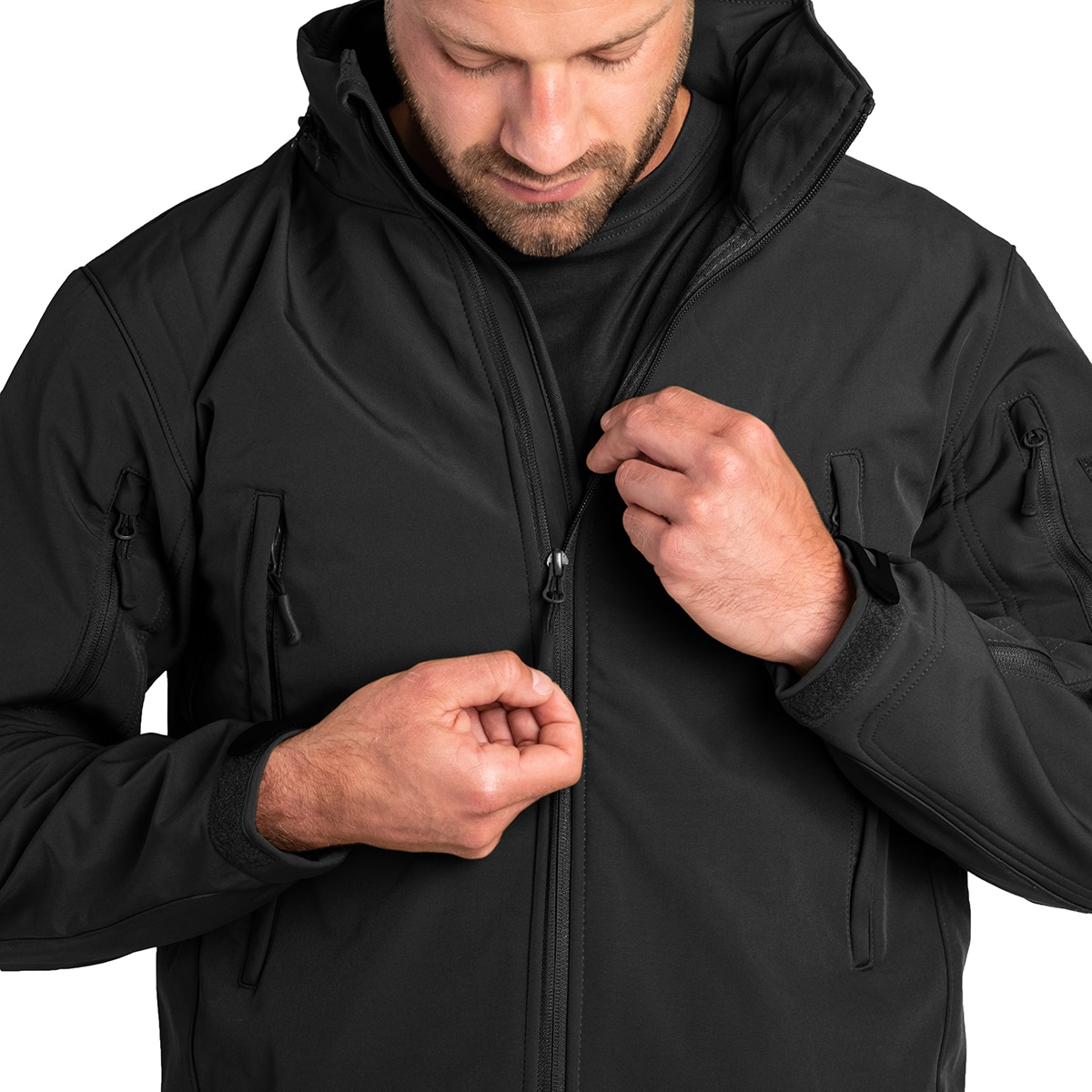 Highlander Forces Tactical Softshell kabát - Black
