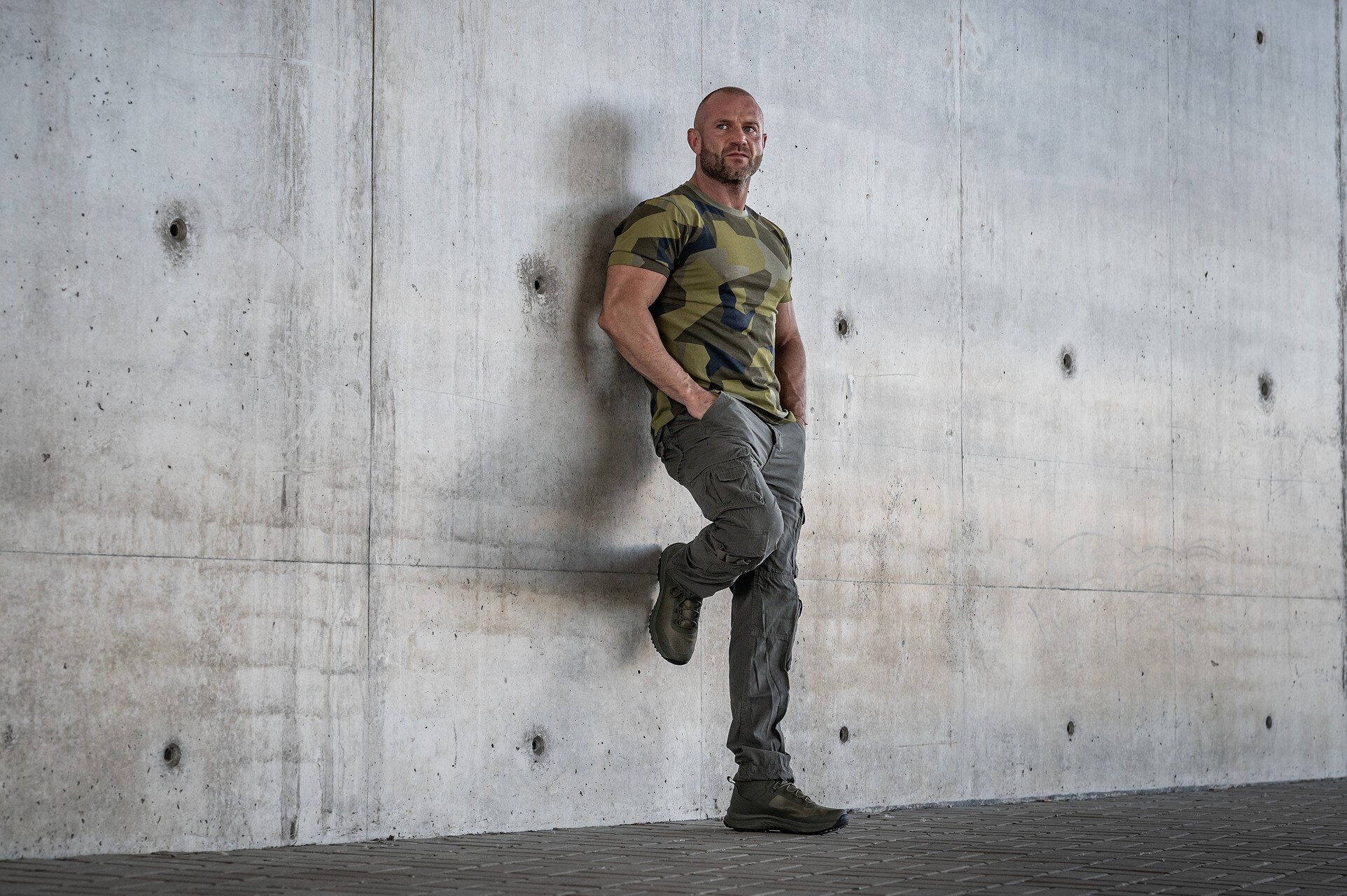 Brandit Pure Slim Fit nadrág - Olive