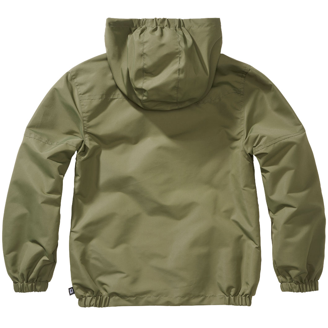 Brandit Summer Windbreaker Frontzip gyermek kabát - Olive