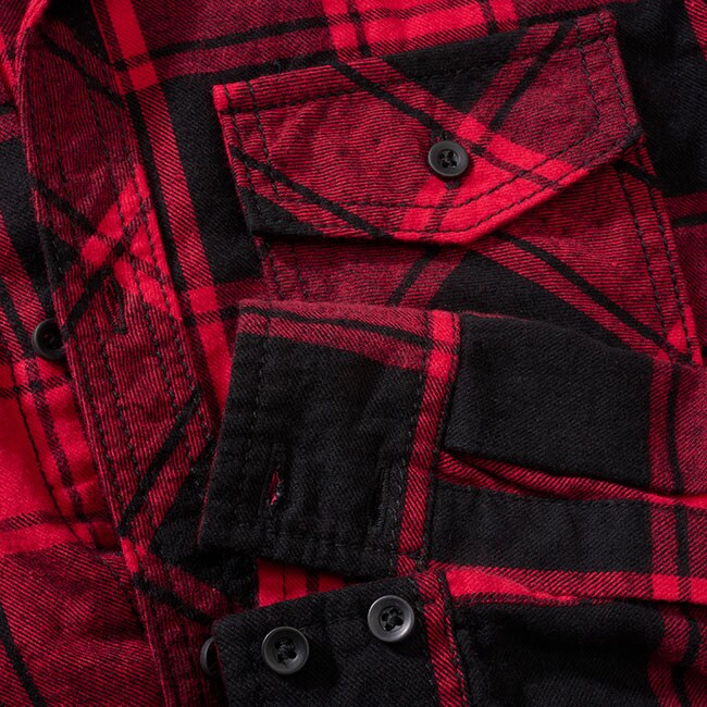 Brandit Checkshirt gyermek ing - Red/Black
