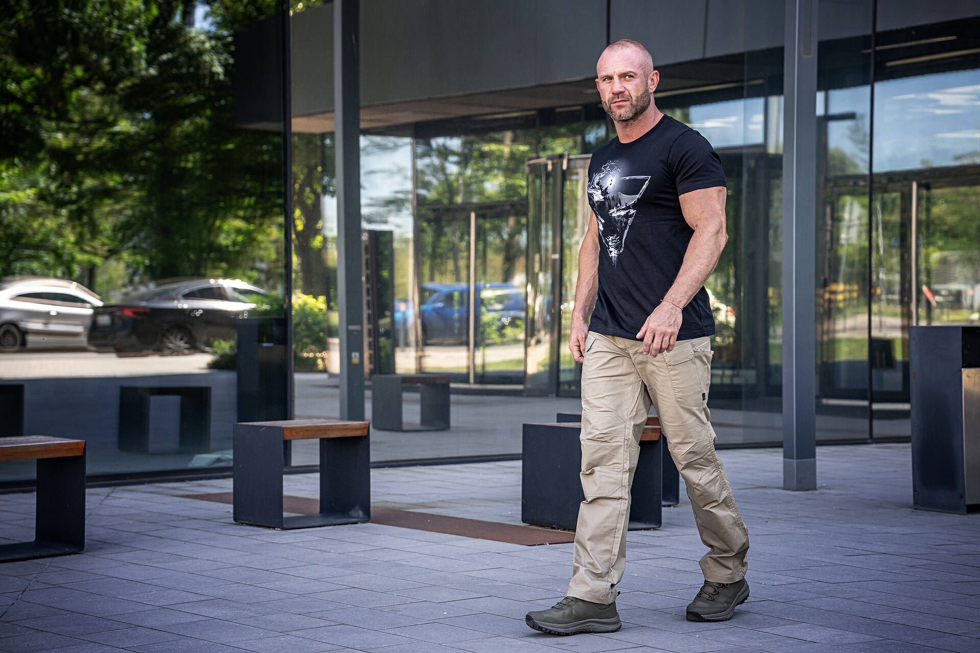 Mil-Tec Assault Mid bakancs - Olive