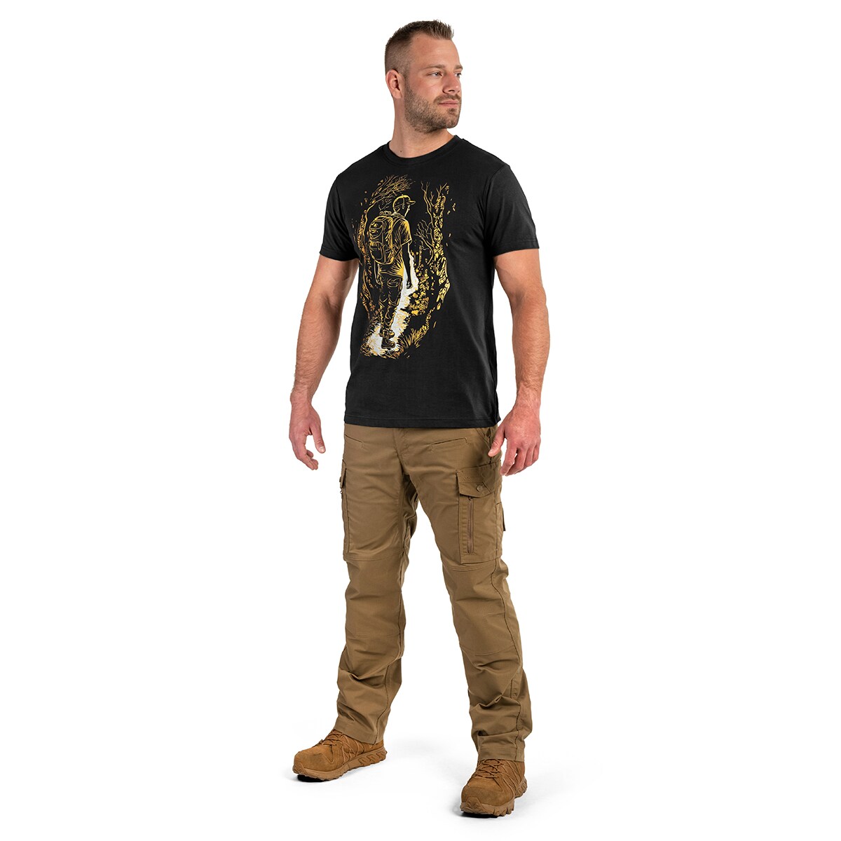Voyovnik Color Vándor T-shirt póló - Fekete