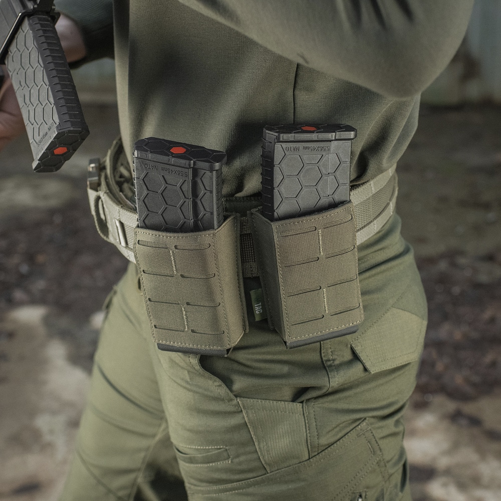 M-Tac Laser Cut elasztikus tároló  tölténytárhoz - Ranger Green
