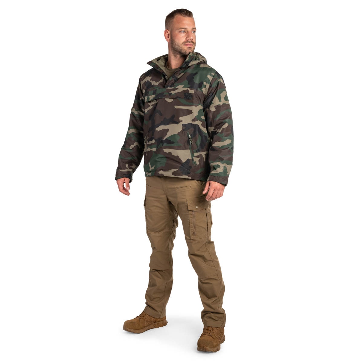 Brandit Windbreaker kabát - Woodland