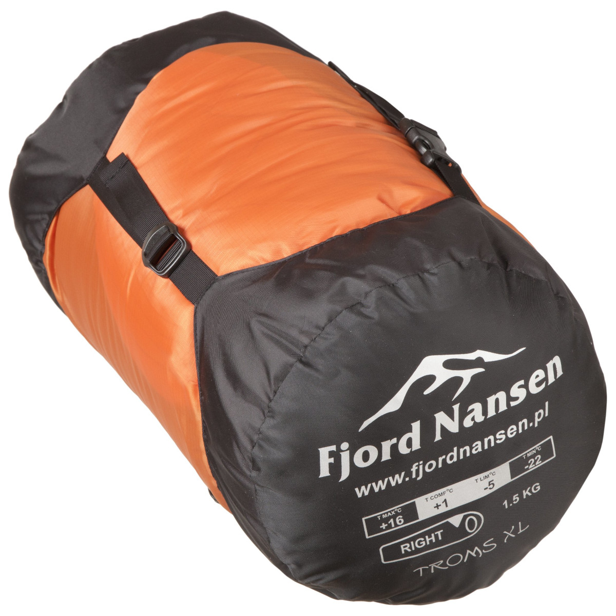 Fjord Nansen Troms XL hálózsák Carnelian 1550 g - bal oldali nyitású