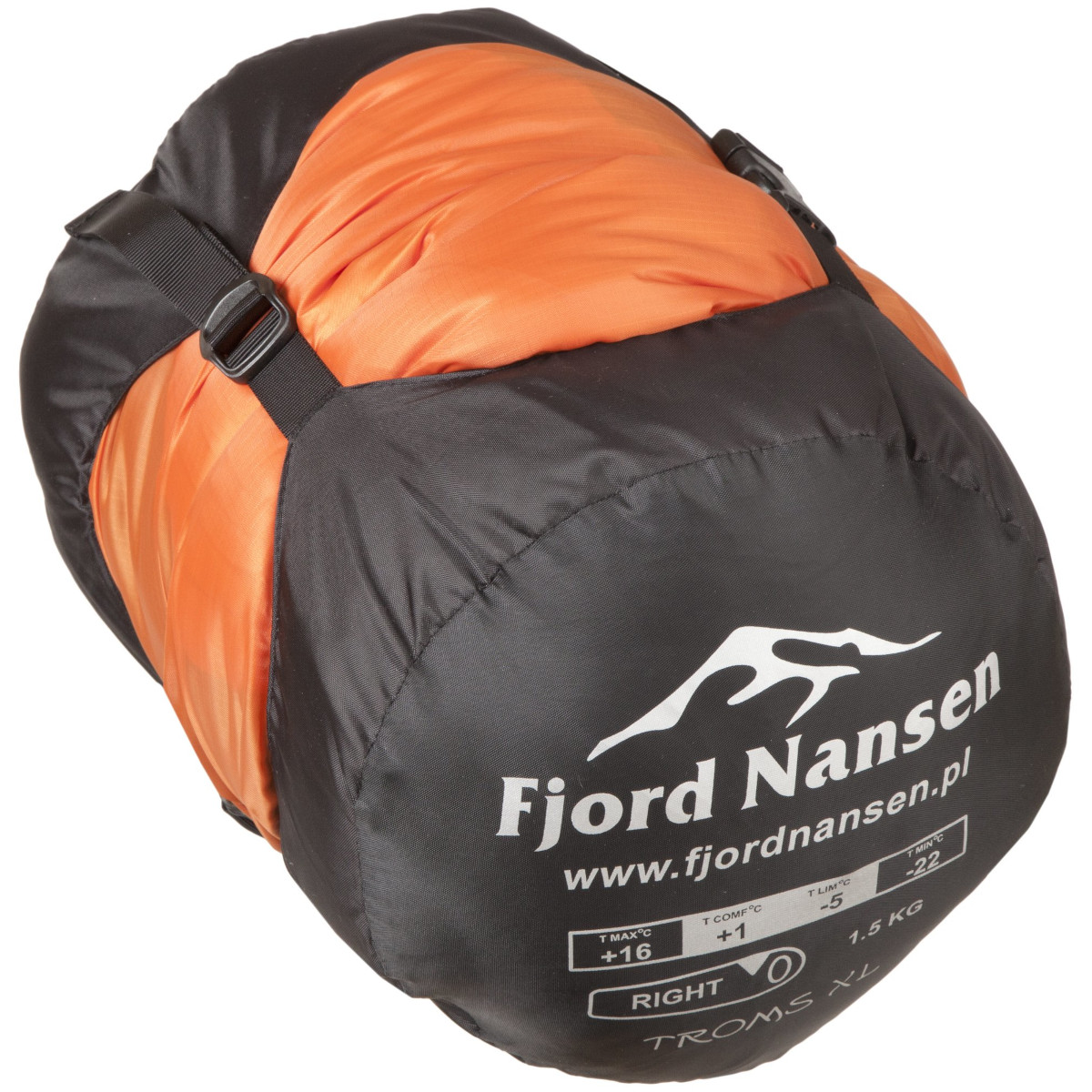 Fjord Nansen Troms XL hálózsák Carnelian 1550 g - bal oldali nyitású