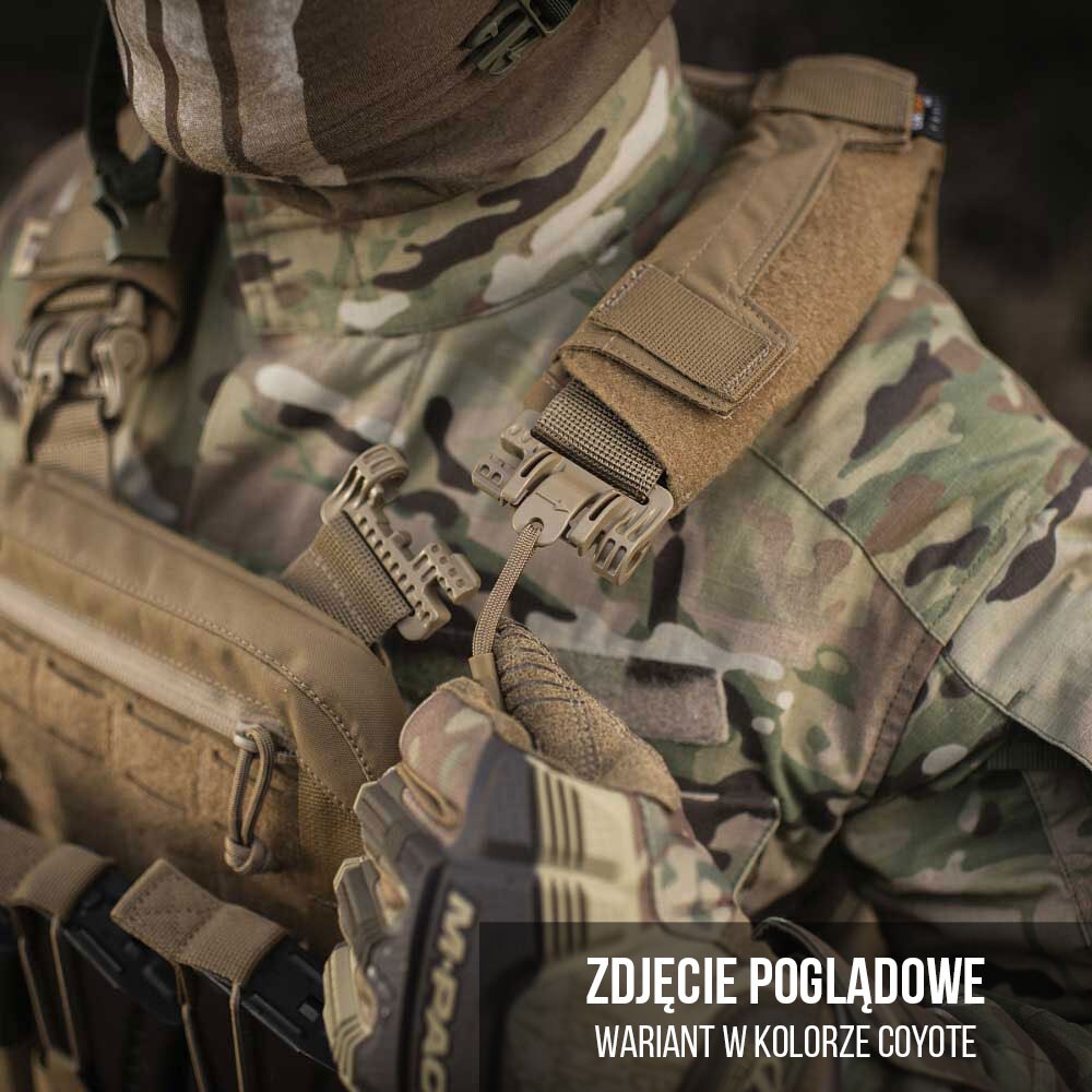 M-Tac Plate Carrier Cuirass Fast QRS taktikai mellény - Black - Medium lemez