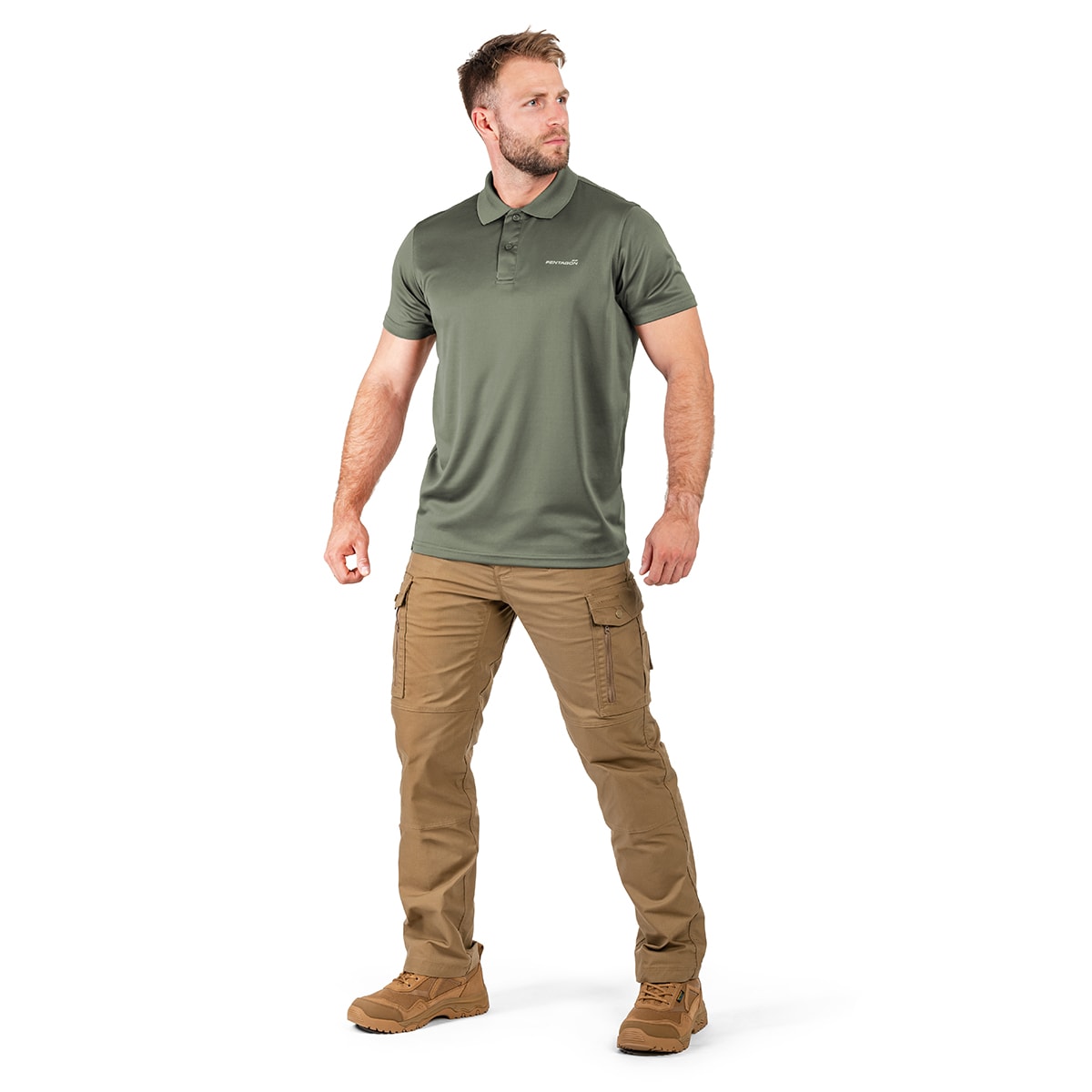 Pentagon Anassa golfpóló - Camo Green