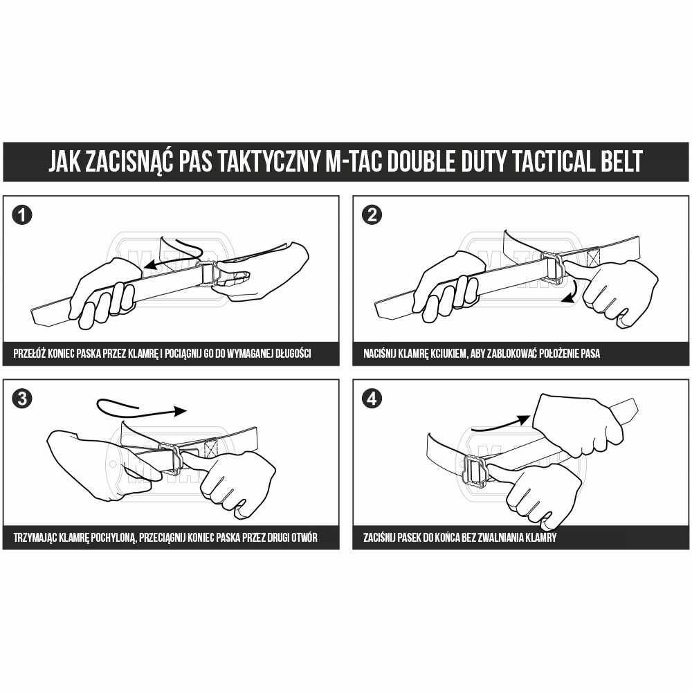 M-Tac Duble Duty Tactical Belt Hex taktikai öv - Olive/Black