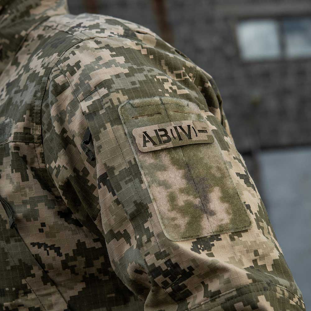 M-Tac felvarró vércsoporttal AB (IV) Rh- Laser Cut - MM14