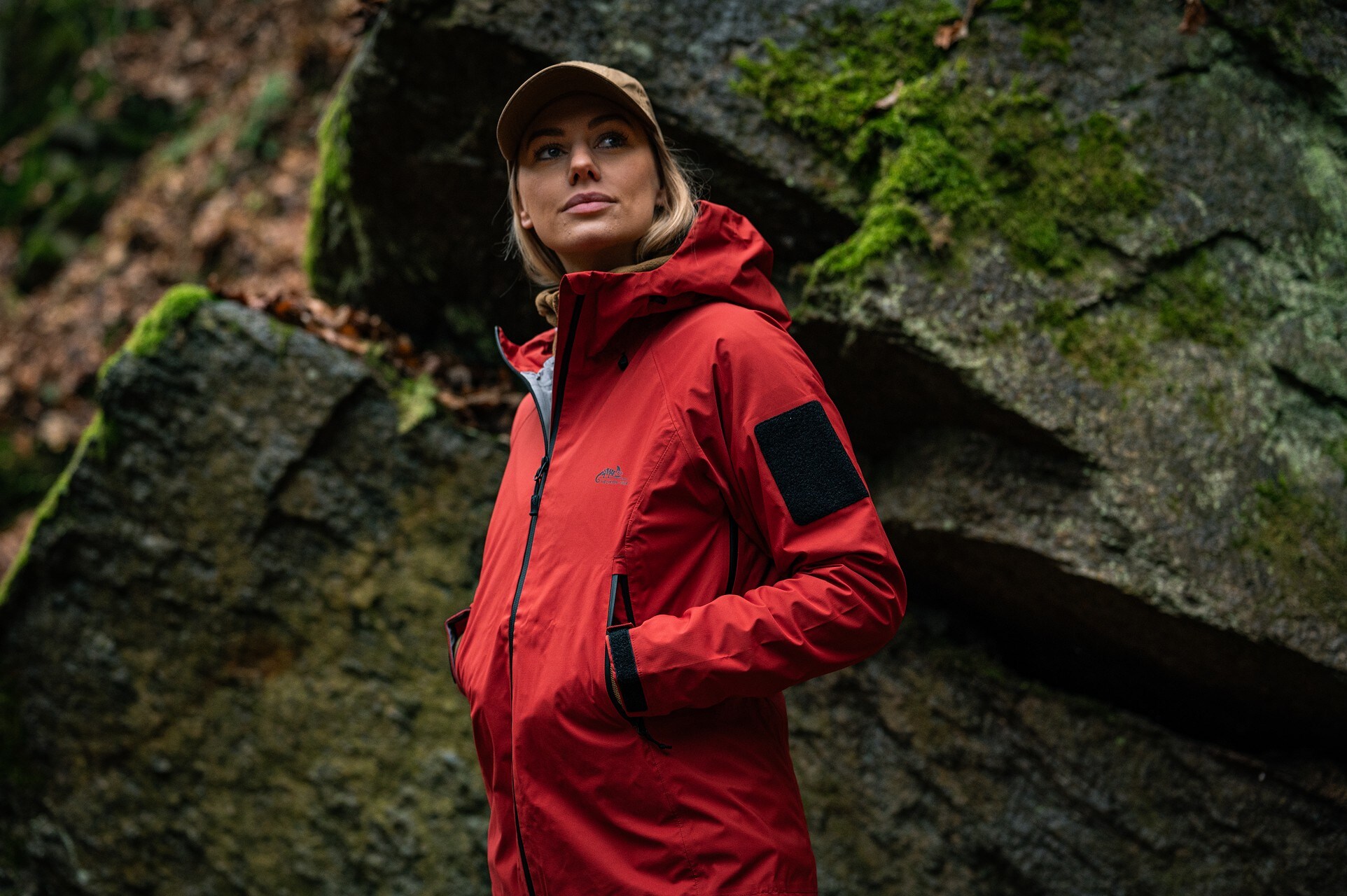 Helikon Squall Hardshell női kabát - Crimson Sky