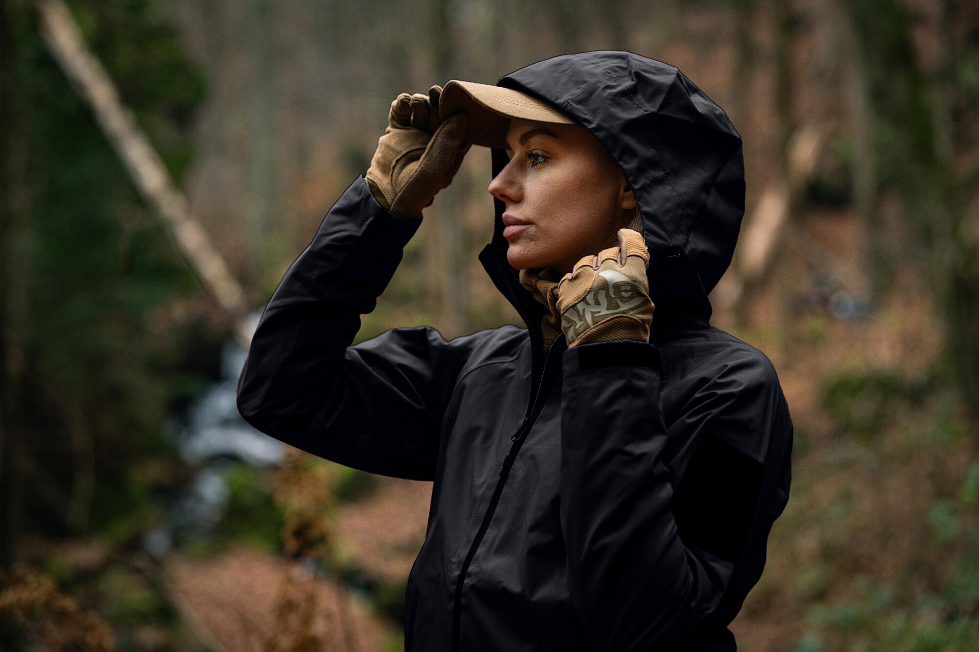 Helikon-Tex Squall Hardshell női kabát - Black