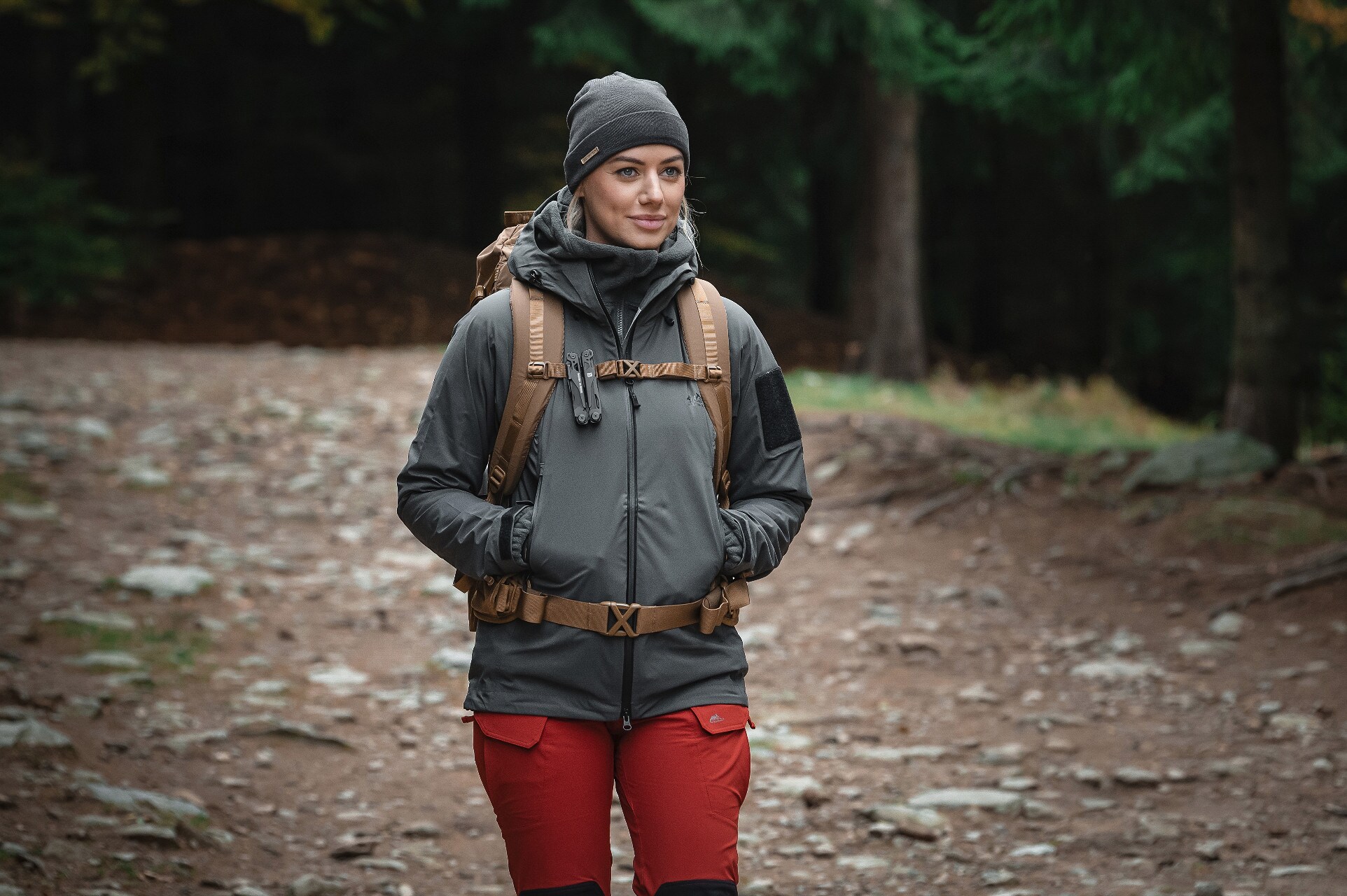 Helikon Squall Hardshell női kabát - Shadow Grey