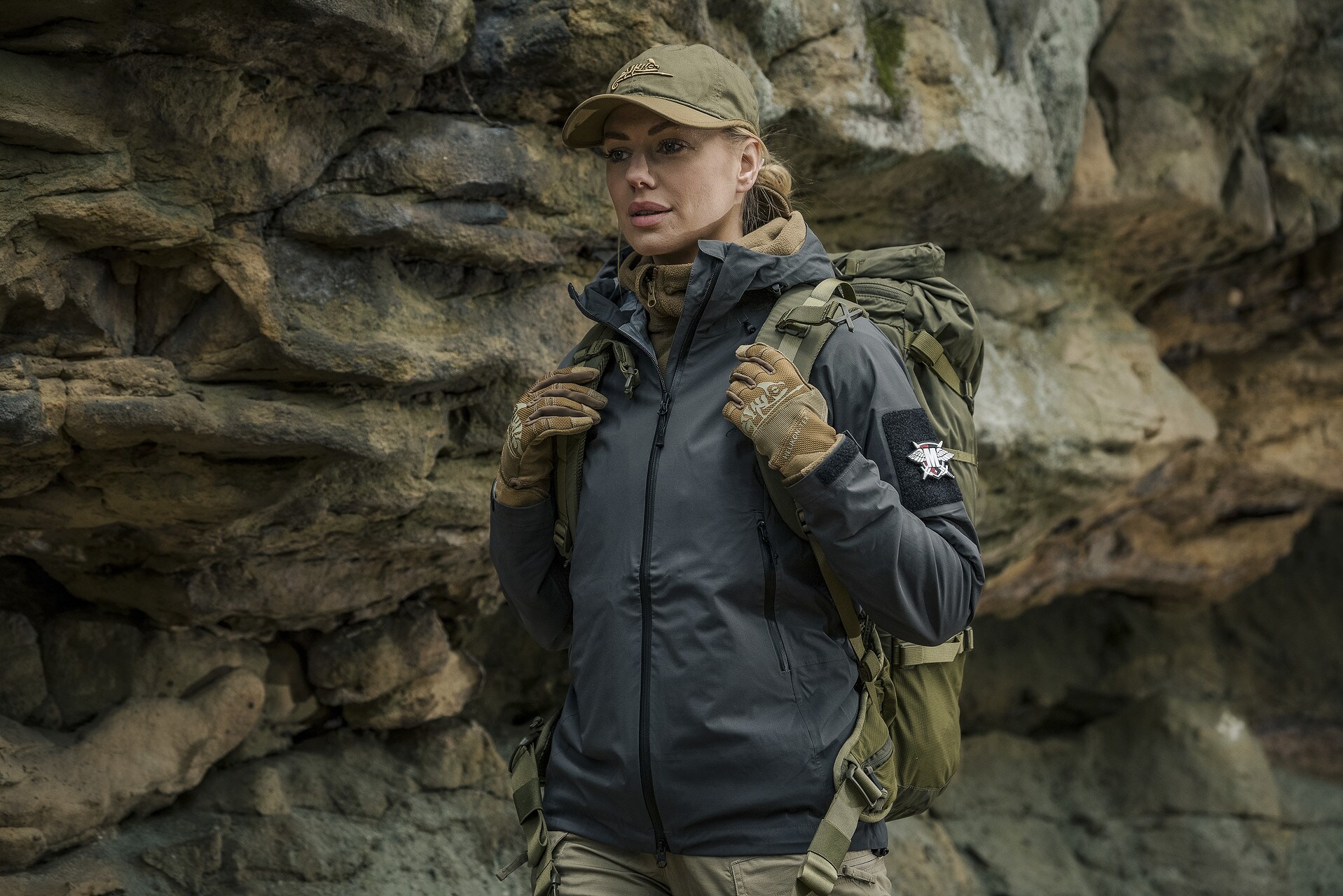 Helikon Squall Hardshell női kabát - Shadow Grey